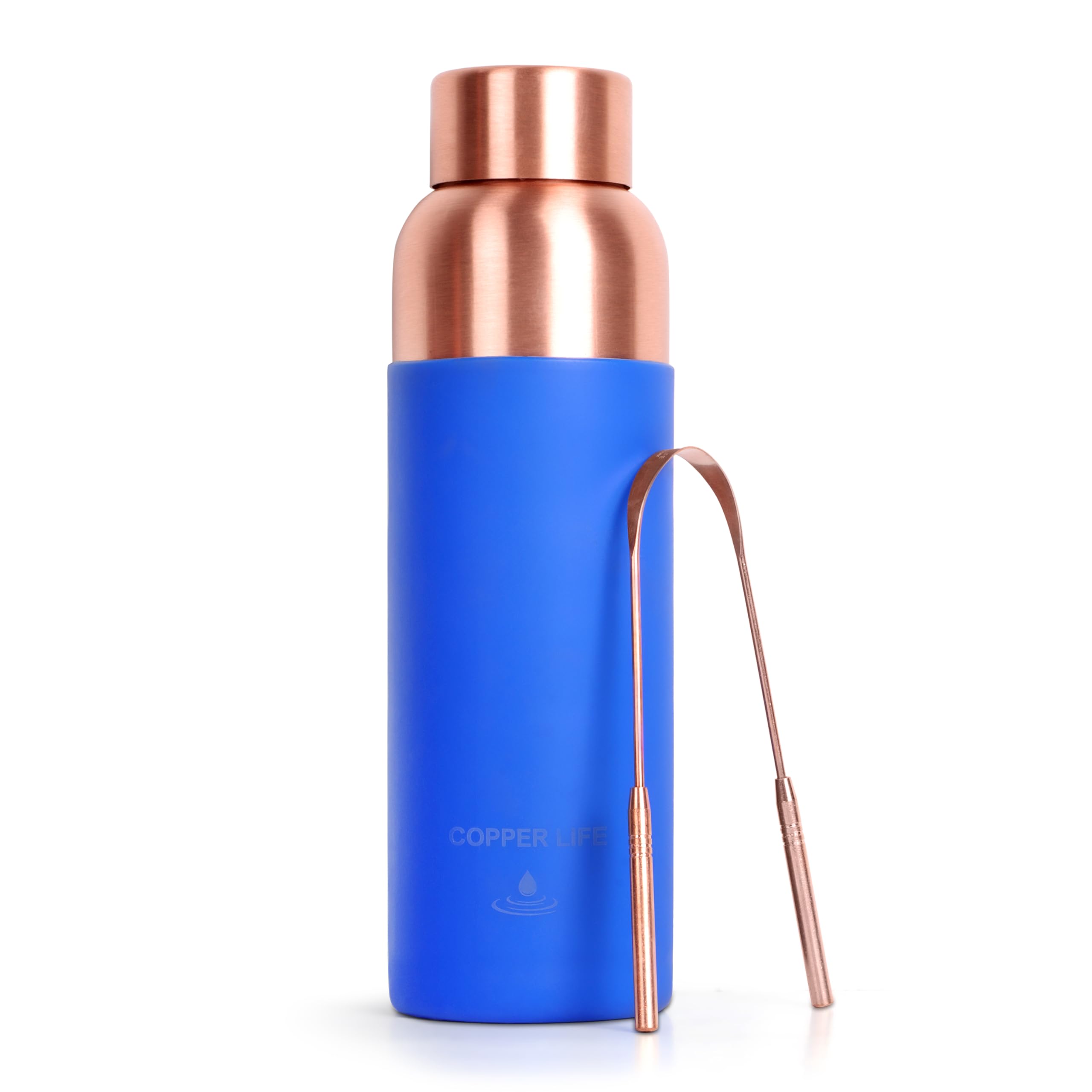 34 Ounces Pure Copper Water Bottle Handcrafted, Leak-Proof, Eco-Friendly, Health-Boosting Bottle