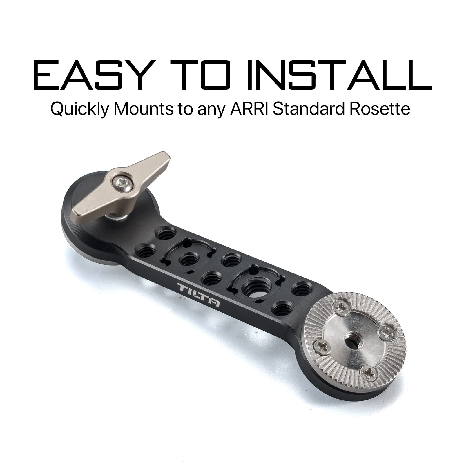 Tilta Rosette Extender Arm Compatible With Any Arri Standard Rosette Connection Lightweight, Compatible With Rs4 Pro / Rs4 / Rs3 Pro Tga-Rea