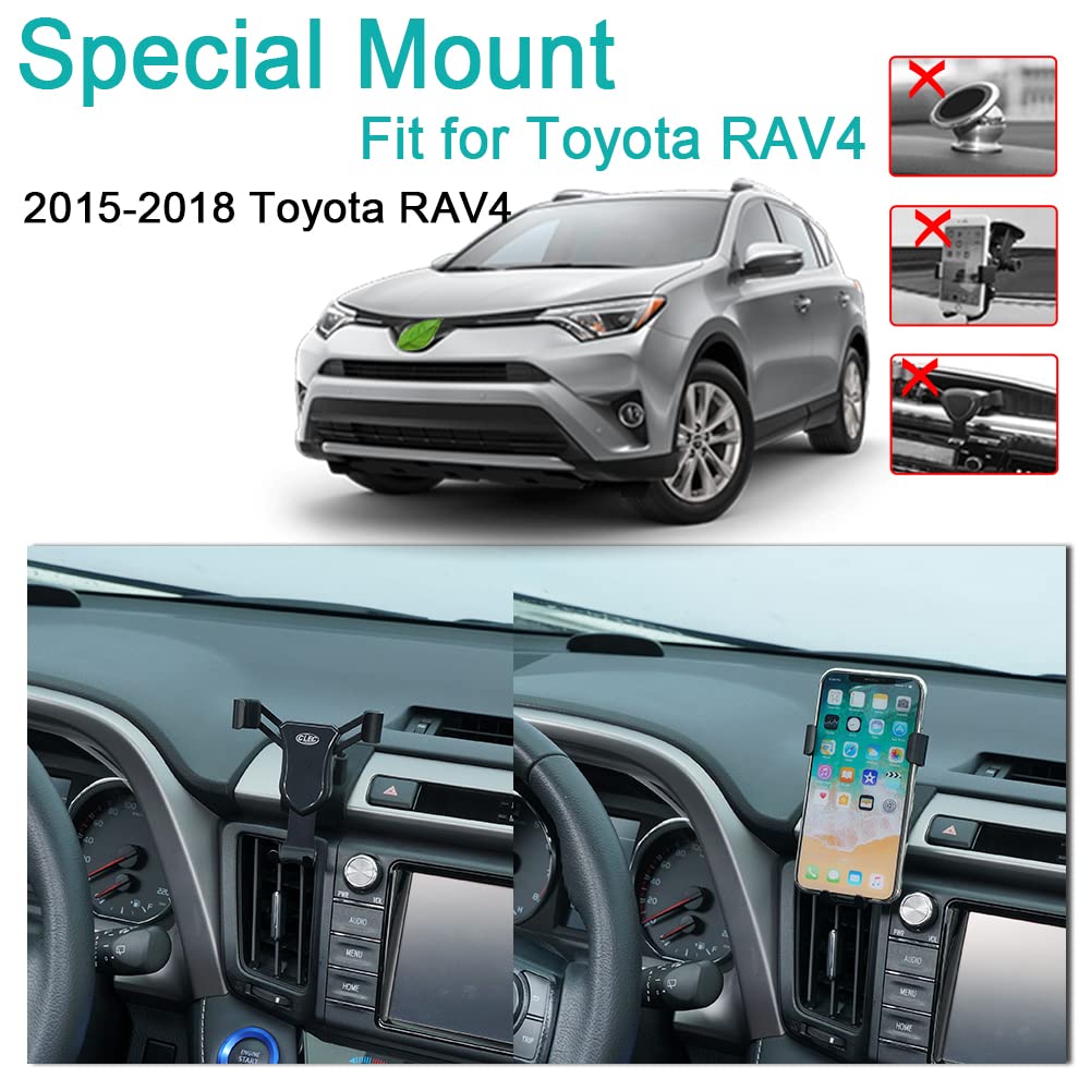 Behave Phone Holder For Toyota Rav4,Car Phone Holder For Totota Rav4 2013-2018 Phone Cradles,Adjustable Phone Mount For Iphone 8 Iphone X,Smartphone For 5.5/6 In