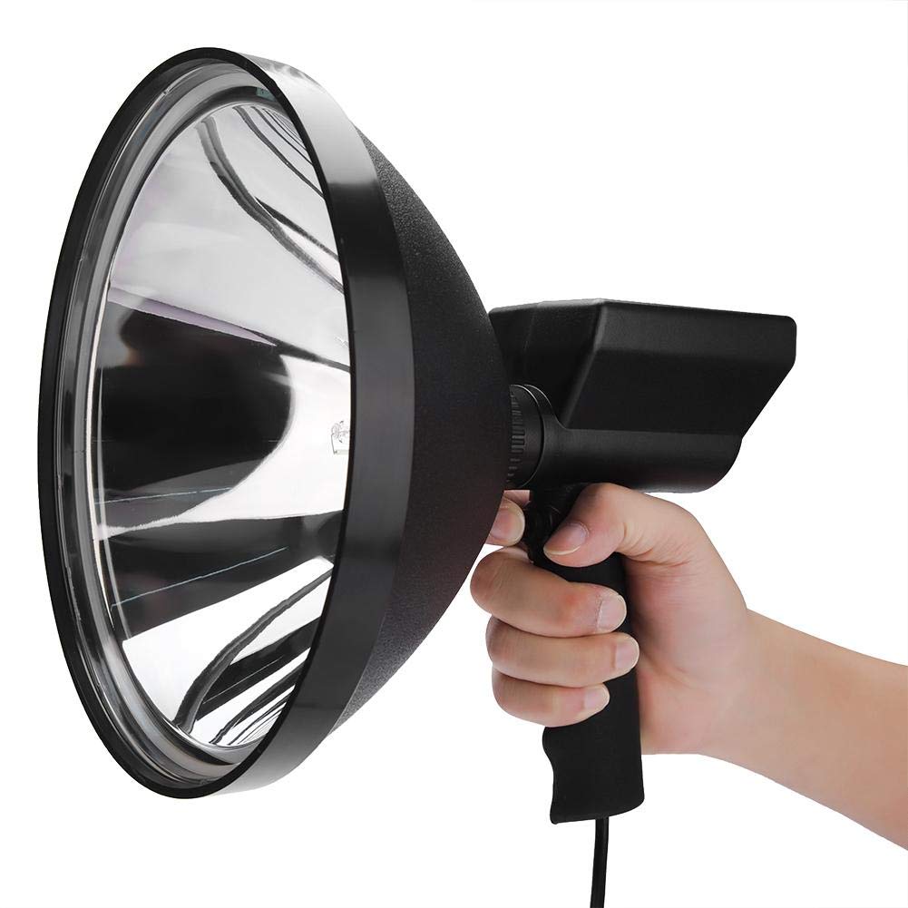 Yosoo Spotlight Led Handheld Torch,Hid Handheld Spotlights 9Inch 100W 12V Spot Light For Offroad Fishing Camping