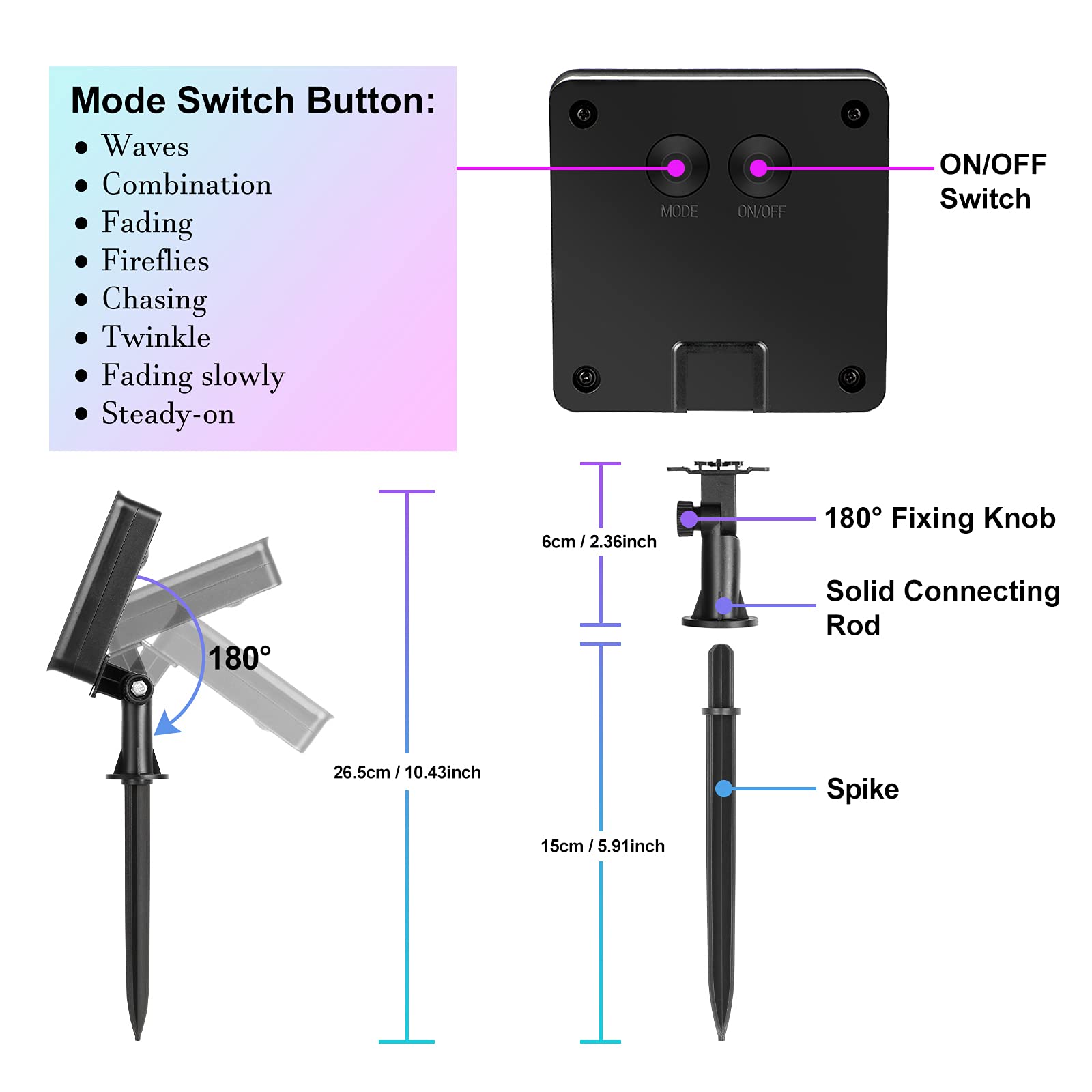 Beslowe Extra-Long 288Ft 800Led Solar Fairy String Lights, 4-Pack 72Ft 200 Led Outdoor Twinkle Lights Waterproof, 8 Lighting Modes, Multicolor Silver Wire Lights For Deck Backyard Tree Garden Fence Pool Party