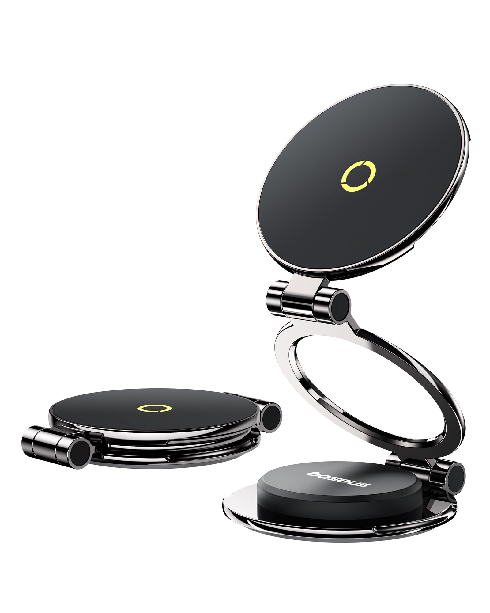 Baseus Magpro Ii Fits Magsafe Car Mount, All-Metal Magnetic Phone Holder For Car Dashboard, 20 X N56 Strong Magnets & 360° Rotation Flexible Tri-Foldable Car Mount, For Iphone 16 15 14 13 & All Phones