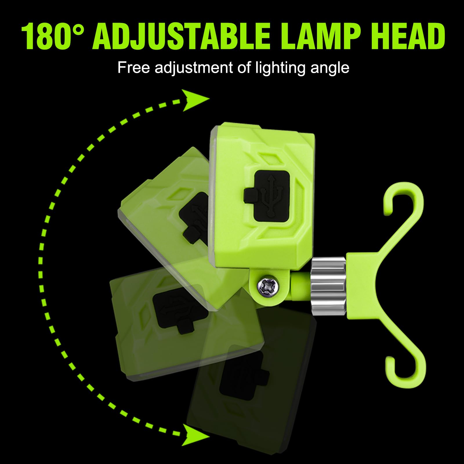 Kunhe 4 Pack Rechargeable Headlights For Crock Fitting Outdoor Waterproof Led Flashlight For Shoes Accessories 5 Light Modes Croc Lights For Kids