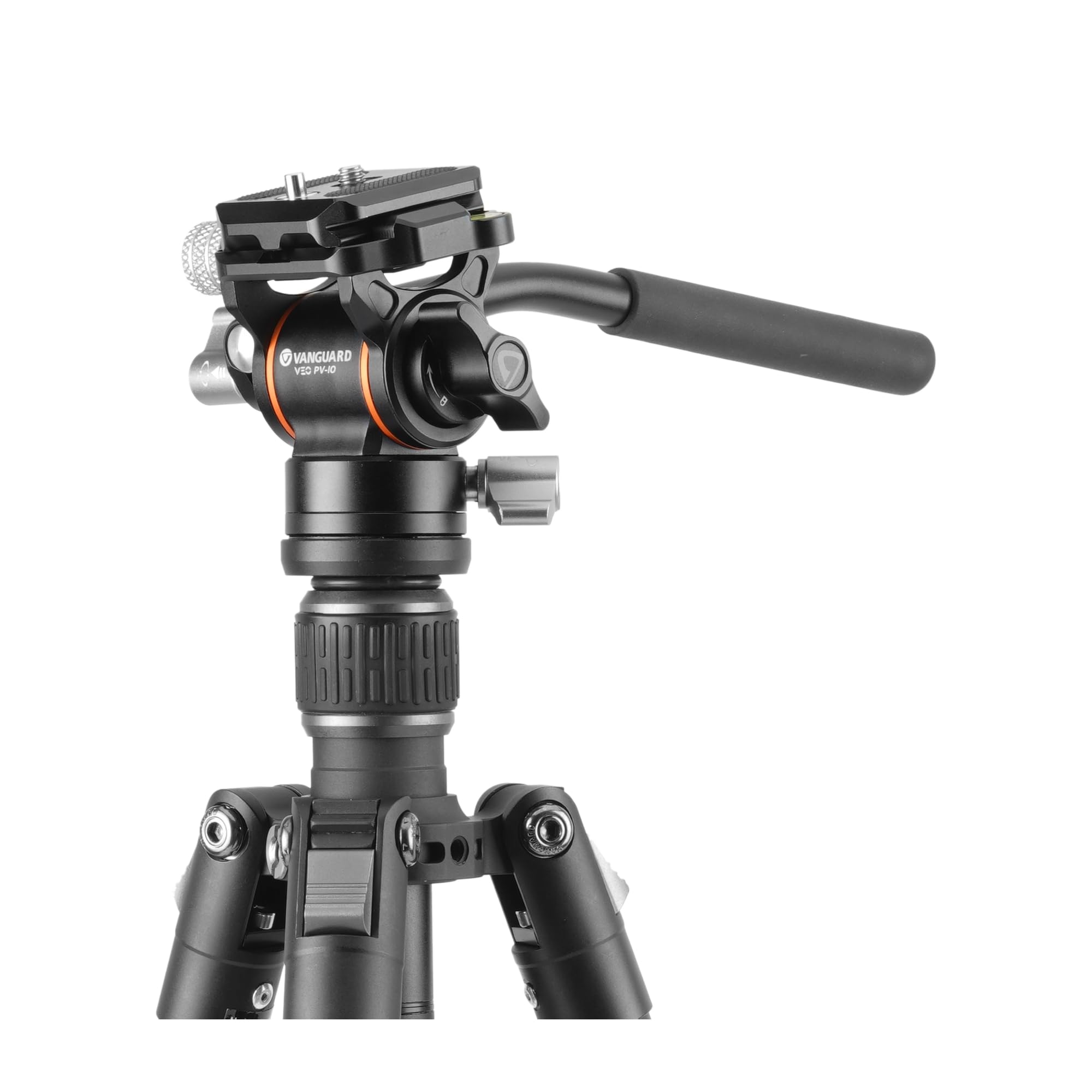 Vanguard Vesta Go 234Cv10 Carbon Fiber Travel Tripod With Compact Veo Pv-10 Counterbalancing Spring Assist Video Head