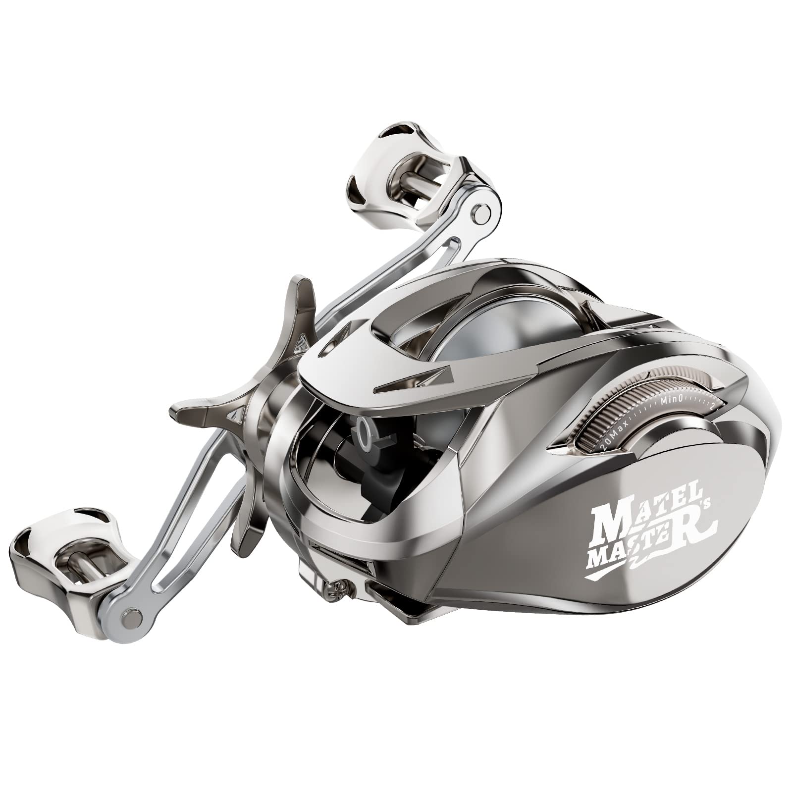 Haut Ton Matel Master Advanced Version Baitcaster Reels,6.2:1Gear Ratio,5+1Ball Bearing,Bait Clickers,12Lb Drag System Fishing Reels,For Saltwater,Freshwater.