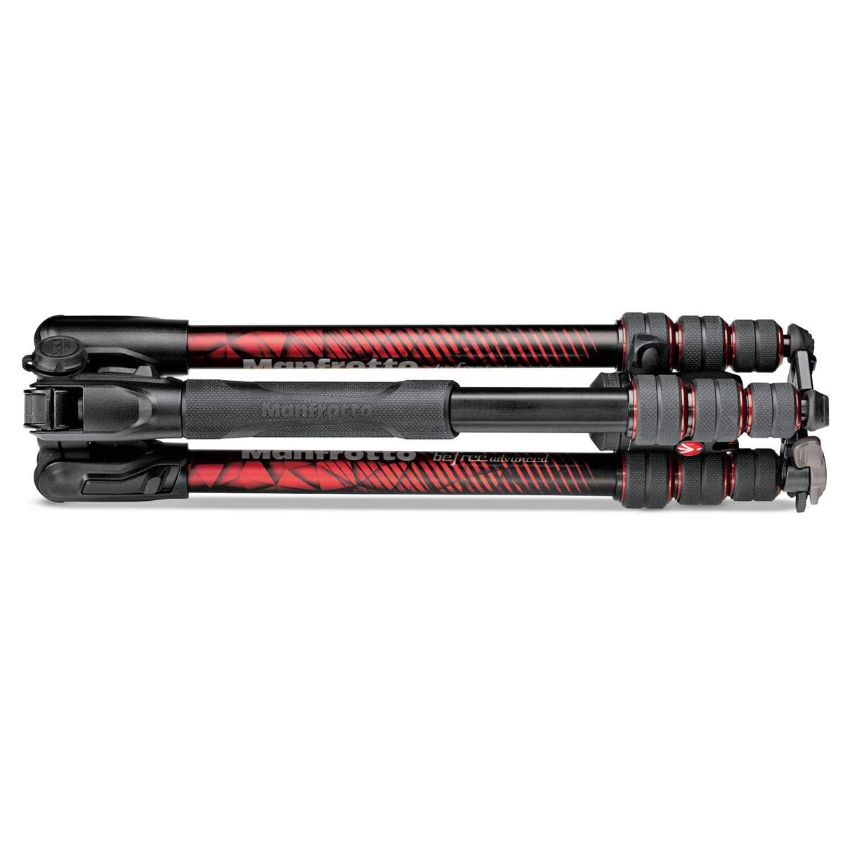 Manfrotto Be Advanced Twist 4-Section Aluminum Travel Tripod With Ball Head, Red