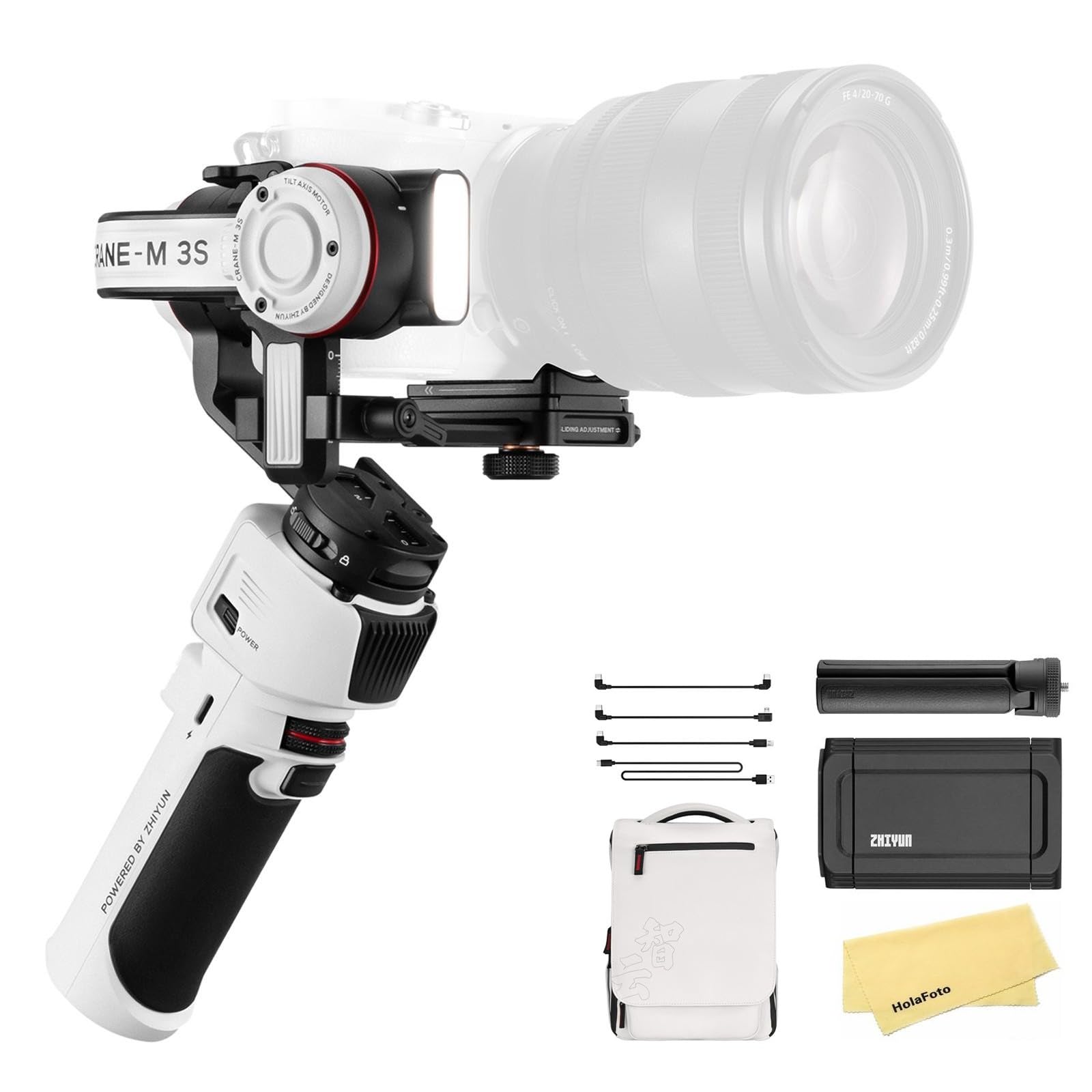 Zhiyun Crane M3S Combo Gimbal Stabilizer For Smartphone Mirrorless Dslr Camera Action Camera,3-Axis Gimbal For Iphone Gopro Sony Canon Nikon Fujifilm Panasonic Sigma