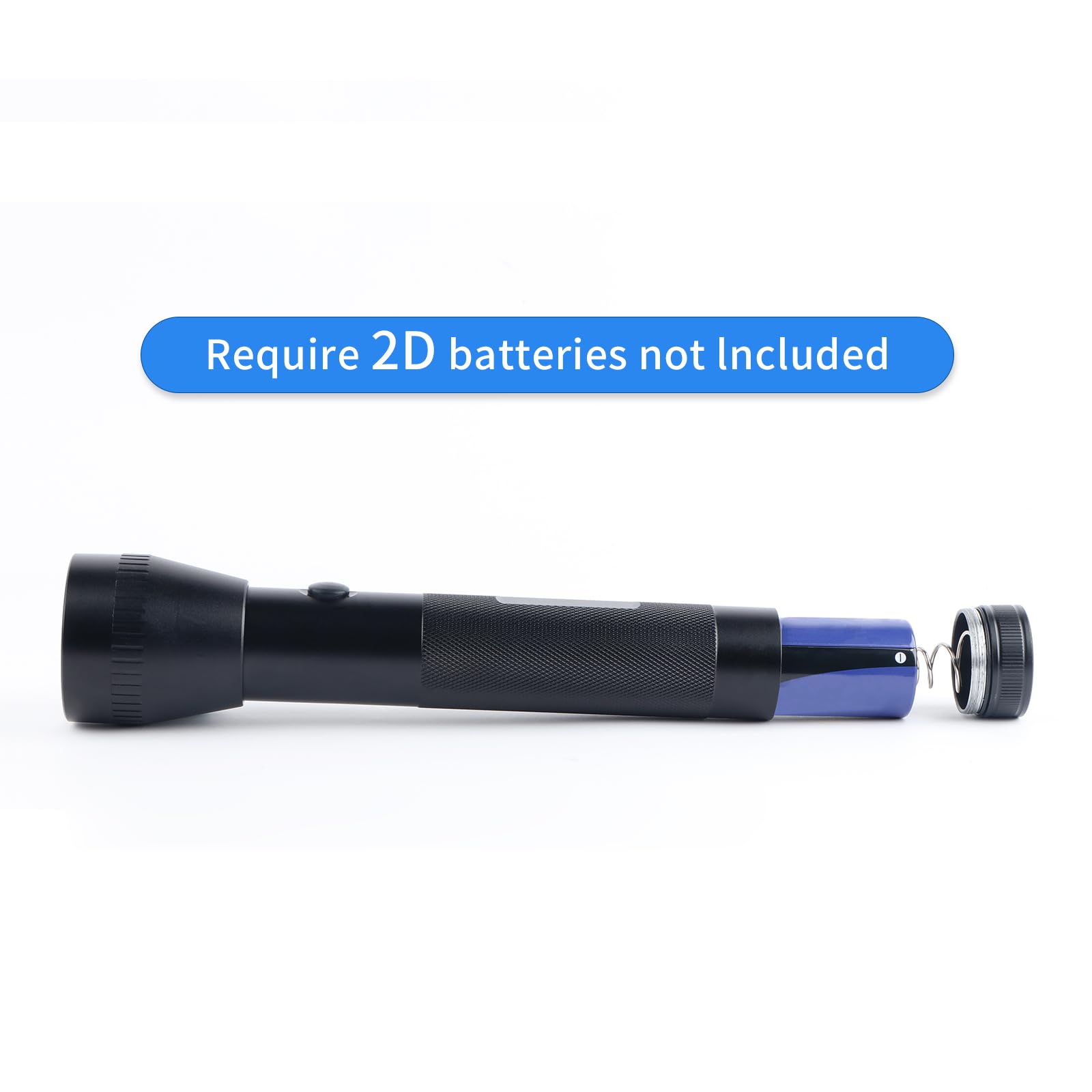 Hilngav Heavy Duty 2-Cell D Battery Led Big Flashlights, High Lumens, Single Mode, Aluminum, Rugged Metal Flashlight For Outdoors And Emergency Power Outages (3 Pack)