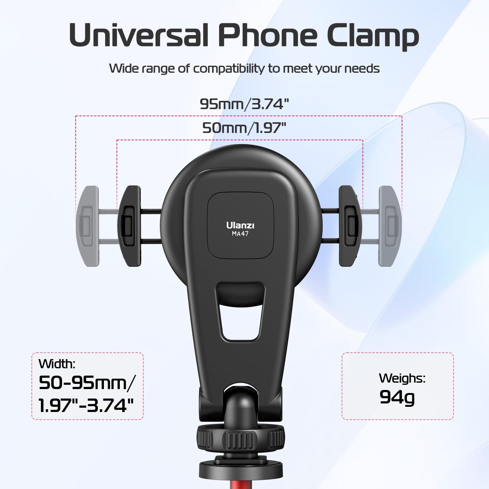 Ulanzi Magnetic Iphone Tripod Mount Ma47, Magnet Phone Holder Adapter Tripod Clamp Compatible With Magsafe For Iphone 12 13 14 15 16 Plus Pro Max All Series And More