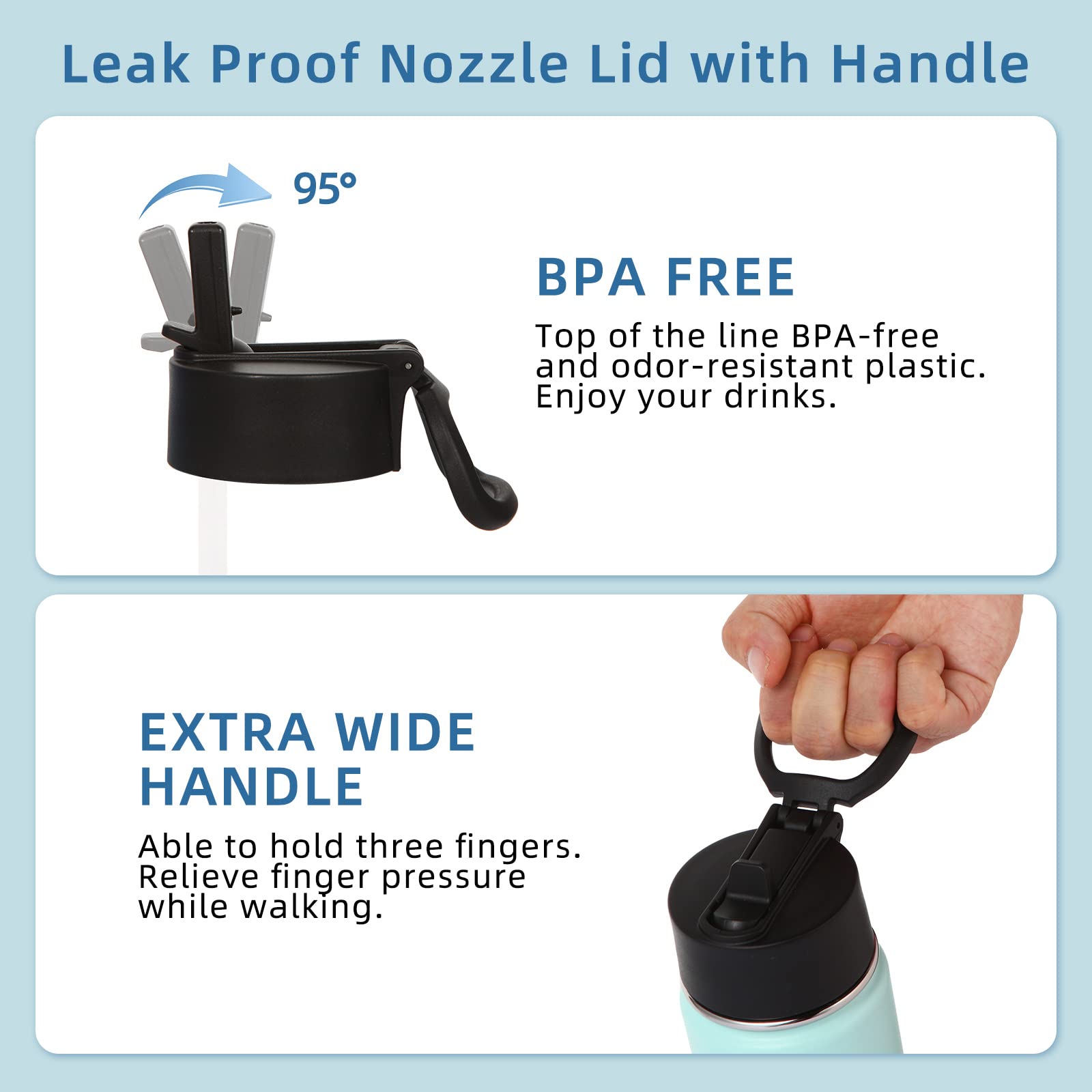 Volhoply 18Oz Insulated Water Bottle Bulk 8 Pack,Kids Stainless Steel Water Bottles With Straw Lid