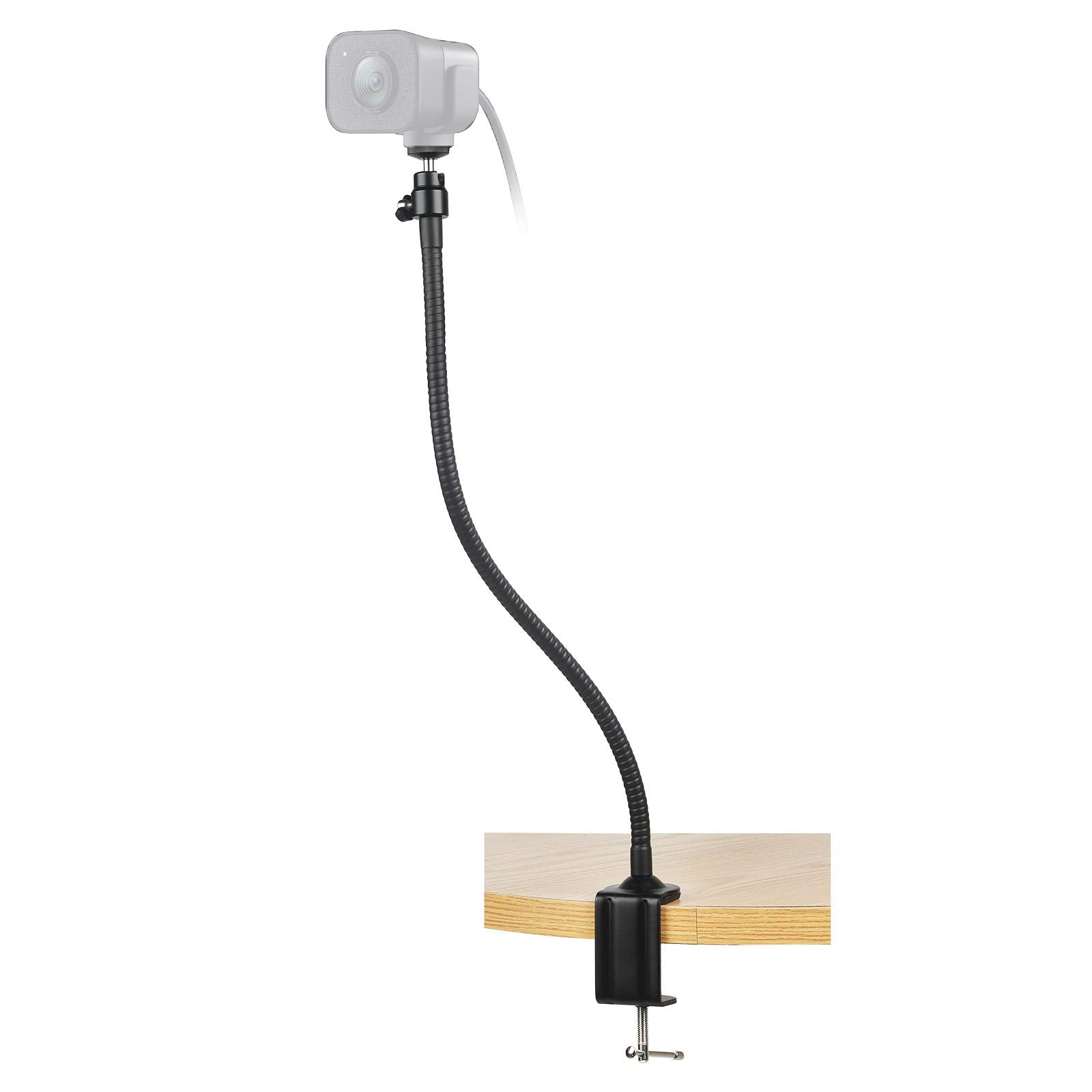 Acetaken Streamcam Stand -25'' Flexible Arm Clamp Mount Tripod Compatible With Logitech Streamcam,Brio 4K,C920S,C922X