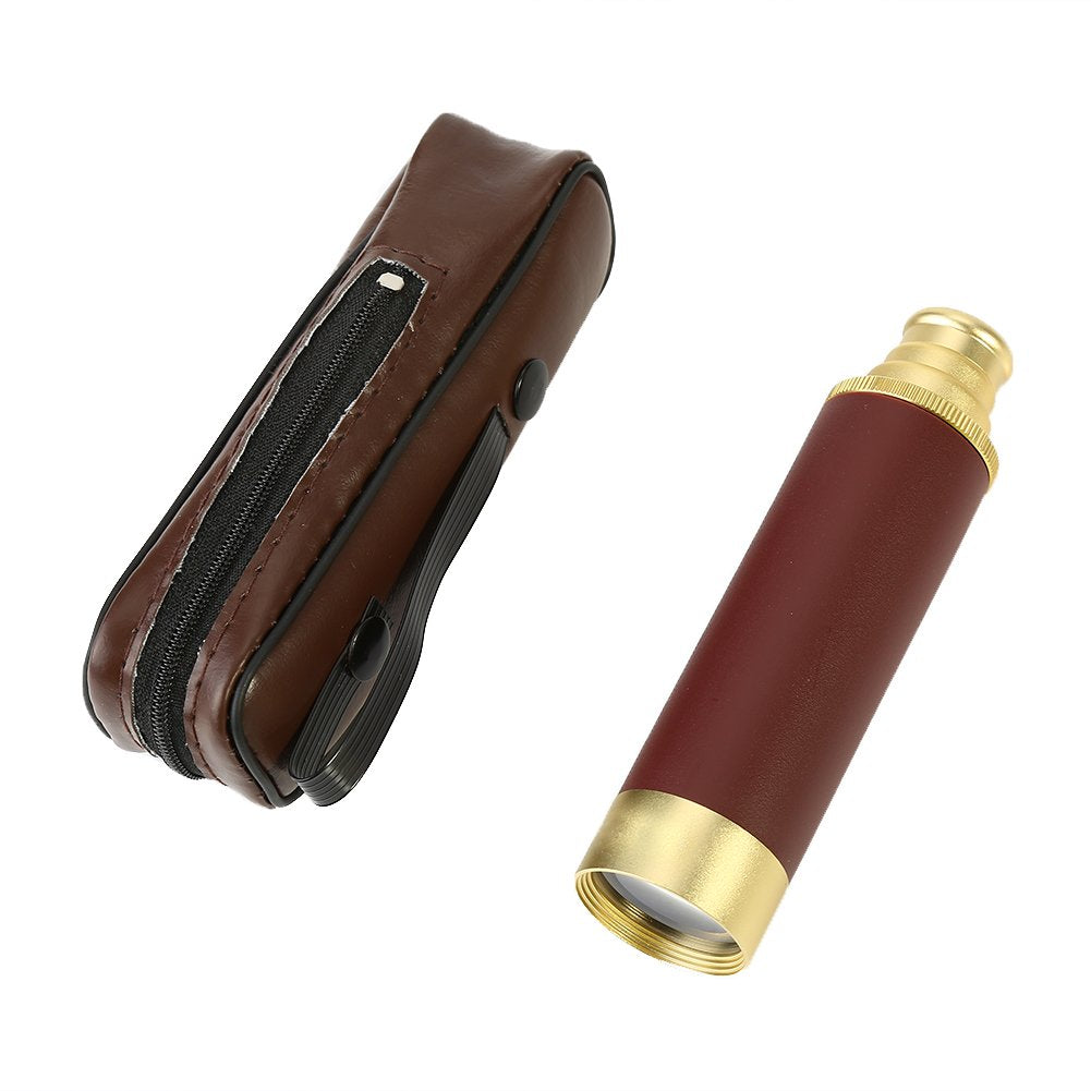 Dilwe Pirate Monocular Telescope, Handheld Collapsible Aluminium Alloy Telescope, 25X30 Portable Optical Monoculartelescope For Outdoor Using