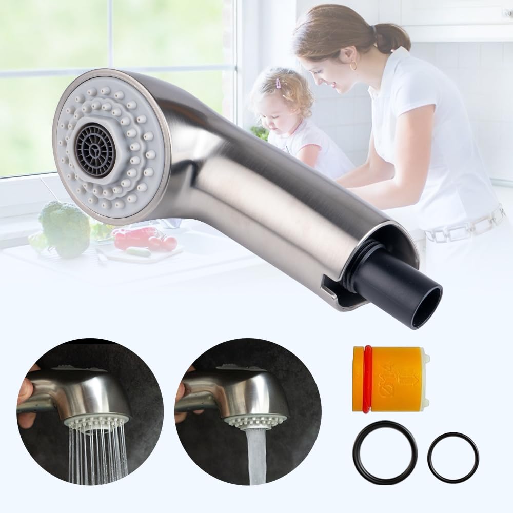 Hansengroyi Pull Out Spray Head For Grohe Kitchen Faucet Parts 46312Sd0/46298Sd0, Pull Out Spray Head, Faucet Head Replacement - Realsteel