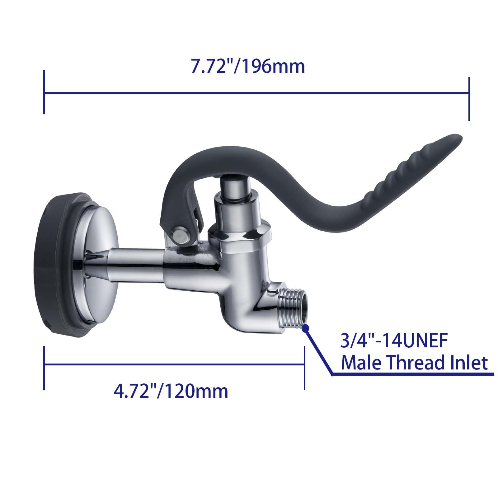 Gdyfdskin Commercial Sink Sprayer Valve Head For Pre-Rinse Kitchen Faucet, 1.42 Gpm High Pressure Dish Sprayer Nozzle Replacement Kit - Grey