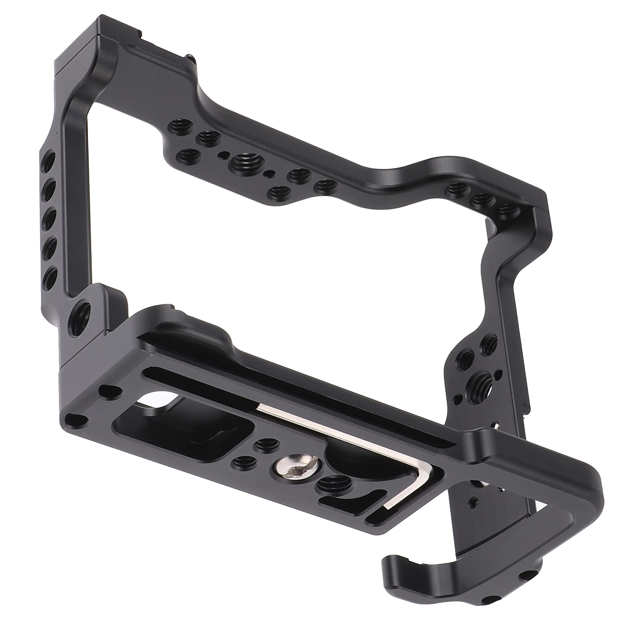 Fotga Jlwin Alloy Aluminum Camera Cage Bracket Stabilizer For Sony A7Iv A7 Mark Iv A7M4 A7Siii A7Sm3 Mirrorless Camera Video Film Making Compatible With Arca Swiss Clamp