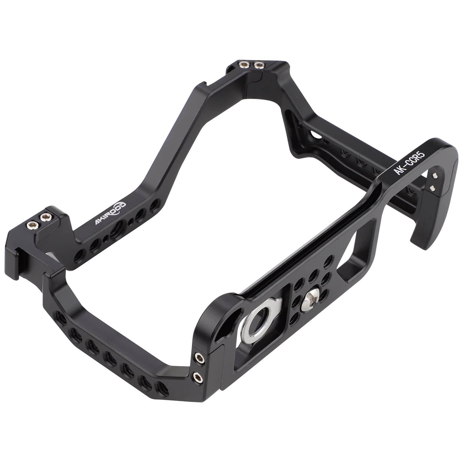 Akirood R5 R6 Cage,Camera Full Cage For Canon Eos R6 R5 Camera Rig Stabilizer With Dual Cold Shoe