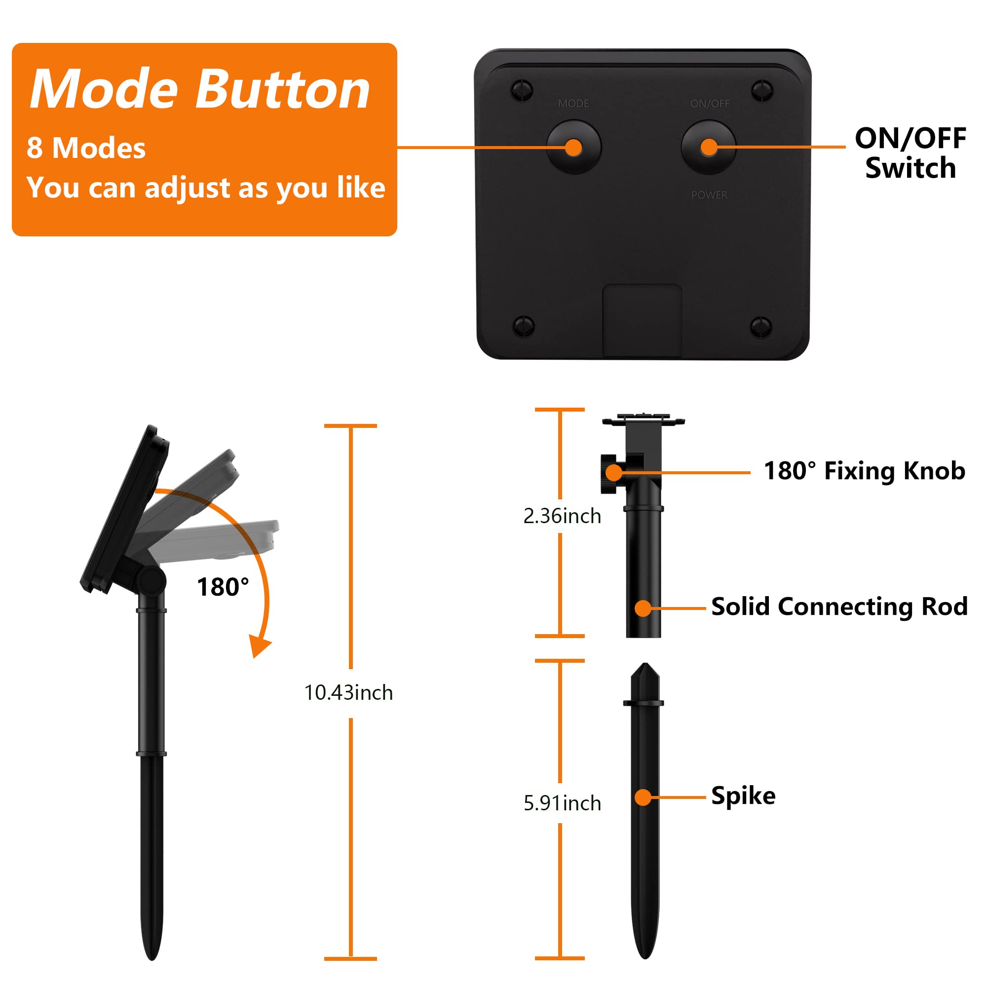 Selarlyt 2-Pack 200 Led Solar String Lights For Outside,Solar Fairy Lights For Outside Waterproof,Solar String Lights Outdoor With 8 Modes For Christmas Tree,Balcony, Party,Wedding Decorations (Warm White)