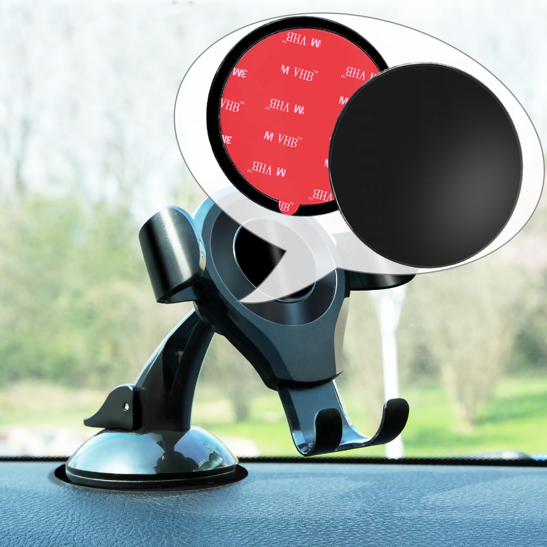 Aywfey 2 Pack 73Mm Car Dashboard Pad Mounting Disk For Suction Cup Phone Mount, Sticky Pad For Car Dashboard, 2.87" Universal Gps Dash Mount Pad For Gps Sat Nav Dash Cam Car Phone Bracket Base