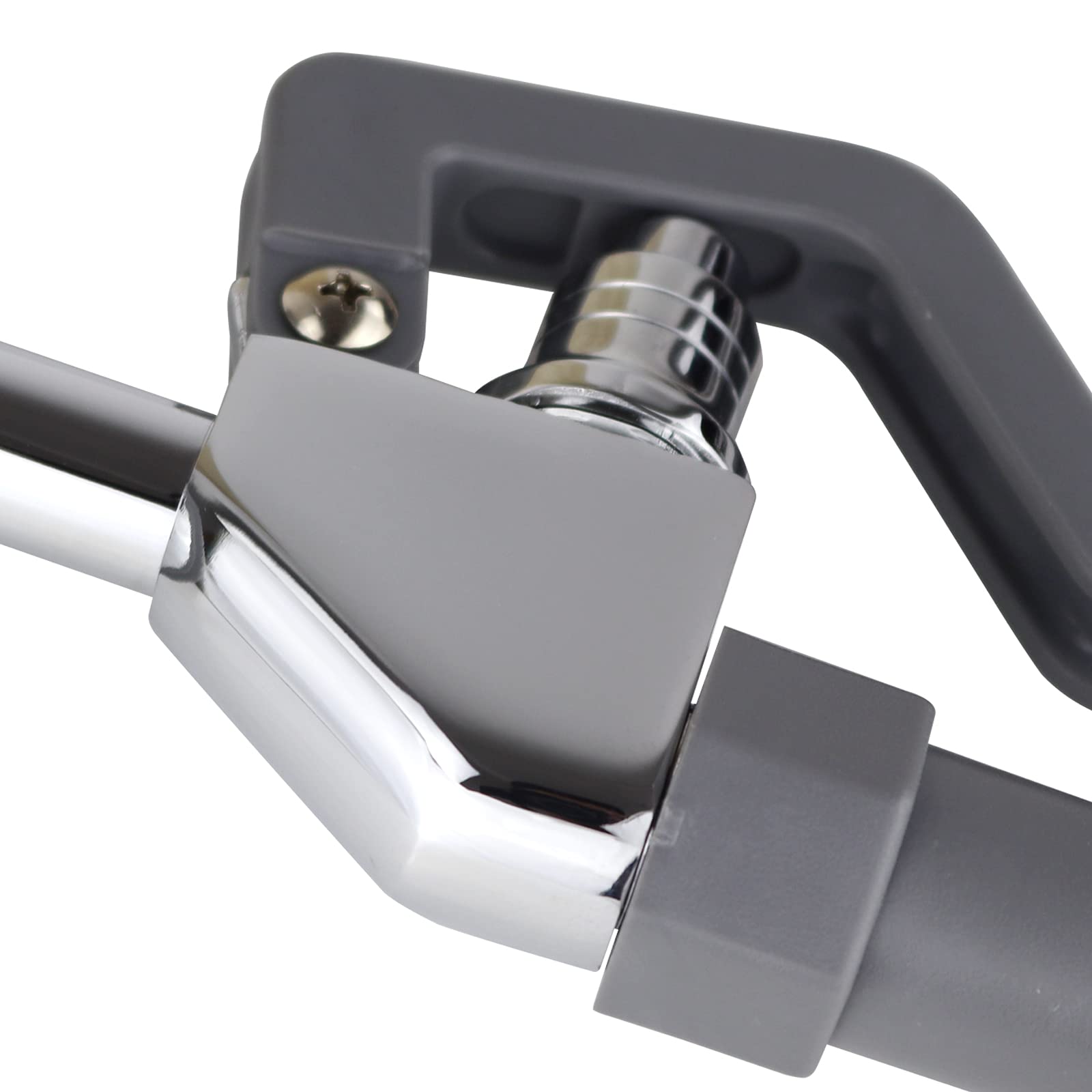 Yoogyy Commercial Sink Sprayer Replacement, Commercial Sink Pre Rinse Faucet Spray With Handle Grip Assembly,1.28 Gpm High Pressured Dish Sprayer For Replacement Kit,Grey