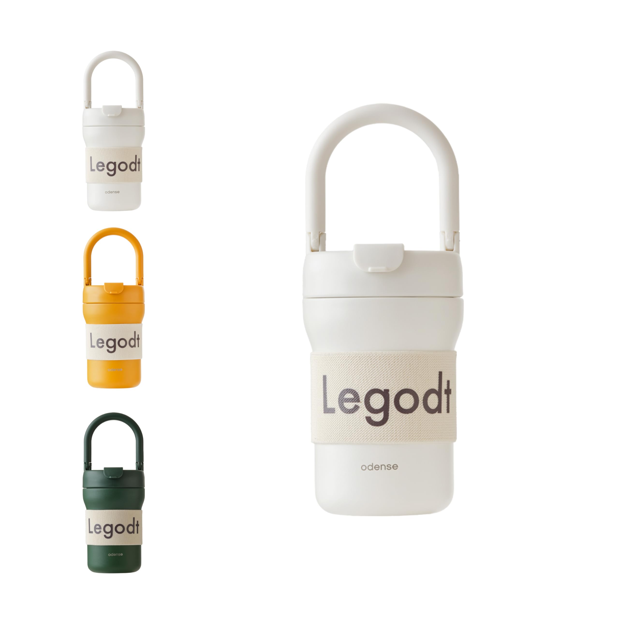 Odense Legodt 2 Way Tumbler 15.2Oz With 2 In 1 Lid & Flexible Handle - Straw Available Insulated