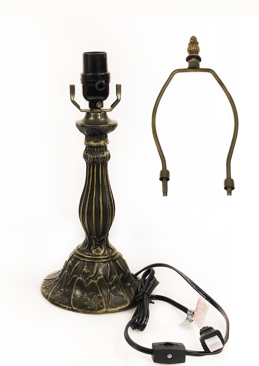 Huimeiju Table Lamp Base With 10-14 Inch Lampshade, Tiffany Table Lamp Base(Circular)