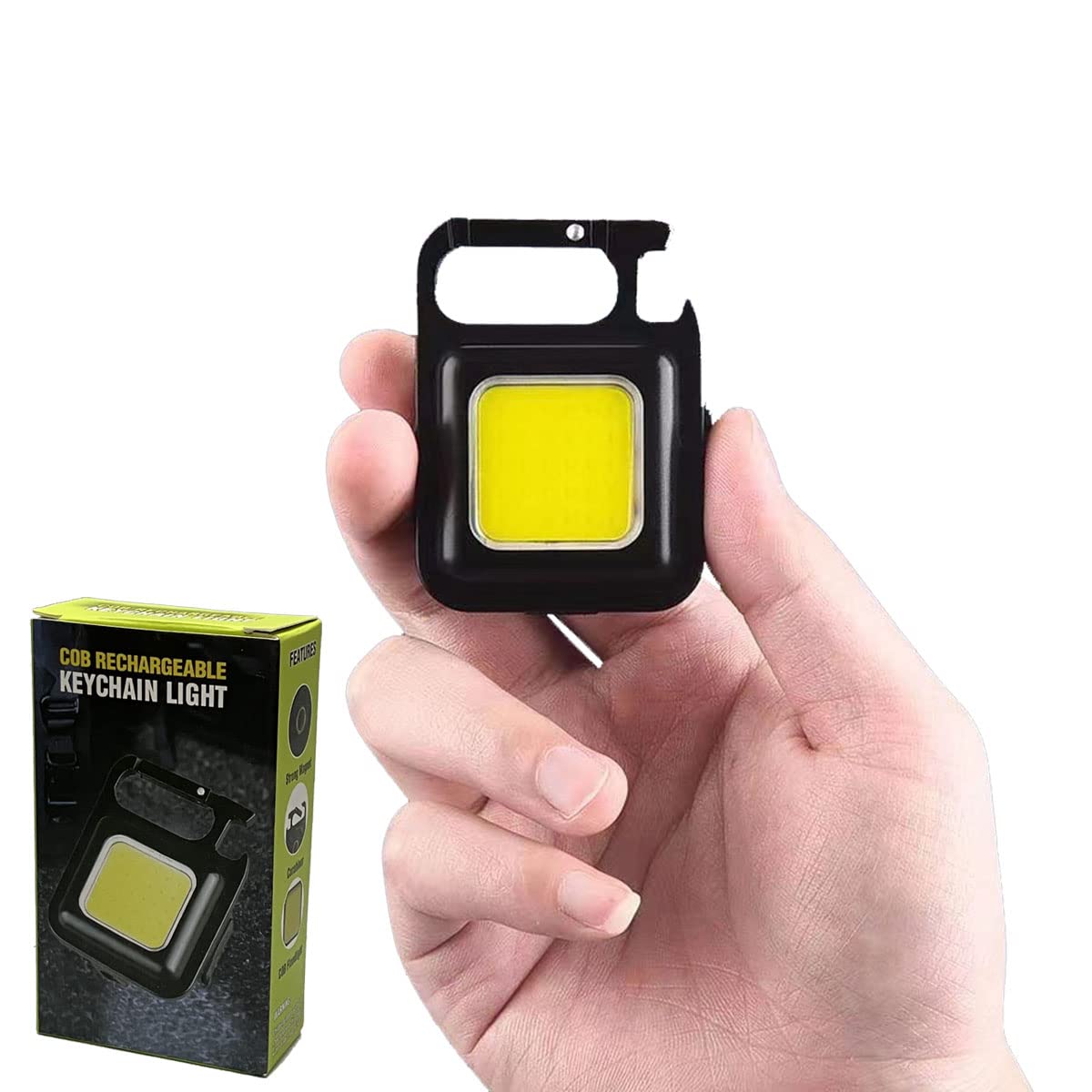 Logrand Rechargeable Led Light Built-In Lithium Battery Small Size With 4 Lighting Modes Magnet Bracket Bottle Opener Waterproof Design Long Lighting Time