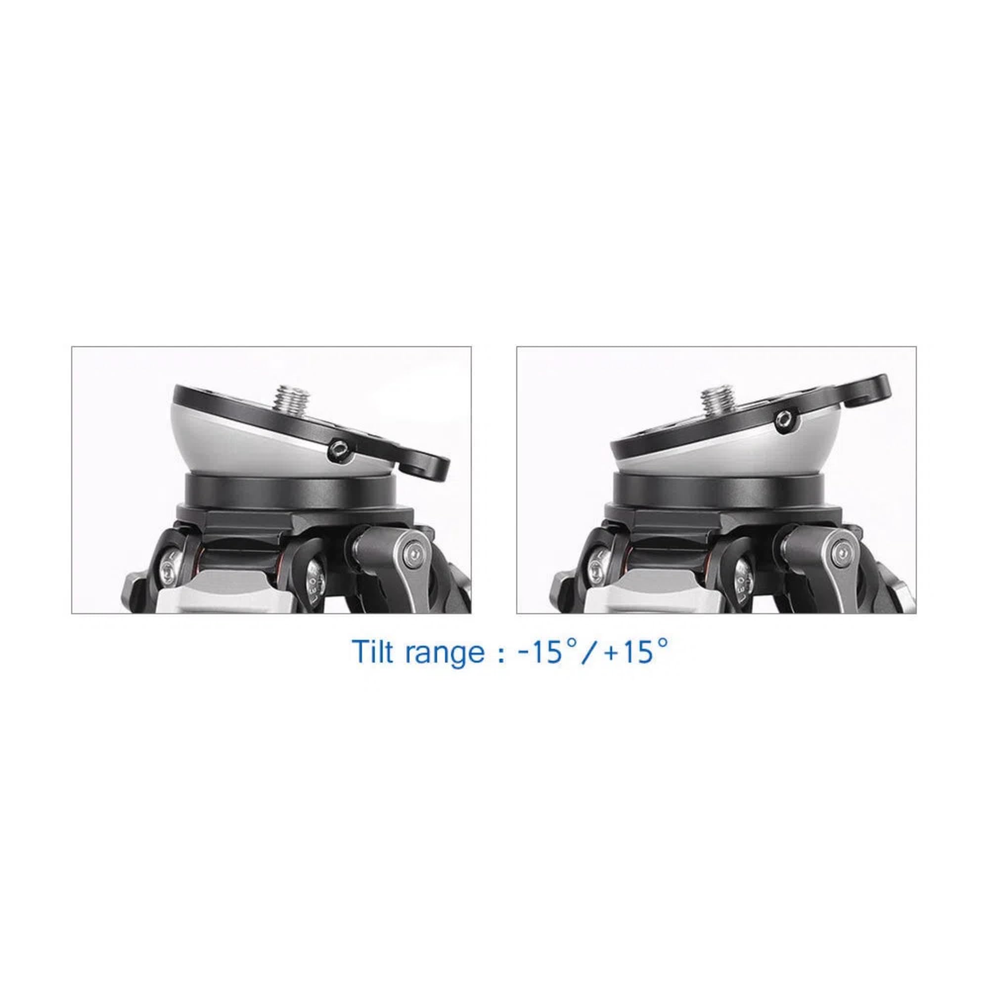 Leofoto Ls-284Cexx Travel Tripod W/Built-In Leveling Head, Ranger Series, Carbon Fiber, 4 Leg Sections, Lightweight, Ball Head Optional (Tripod)