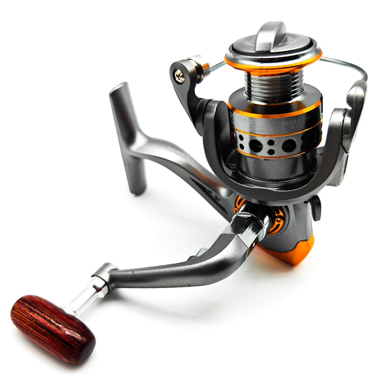 Yijiexun Spinning Reel,Freshwater Spinning Fishing Reels,Cnc Alloy Wire Cup,5.2:1 Gear Ratio,2000,Max Drag 22Lbs,Smooth Fresh And Saltwater Fishing Reel