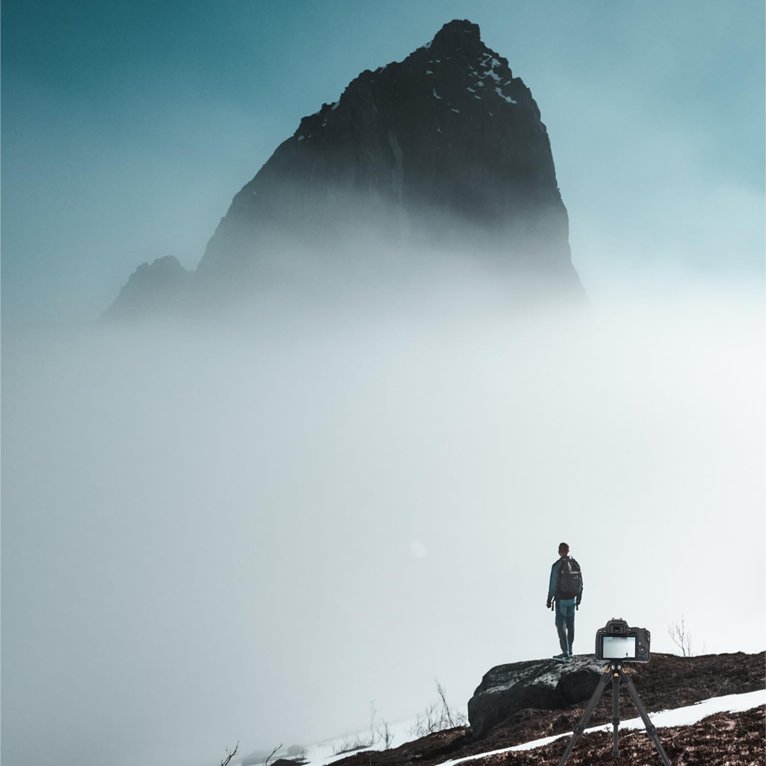 Brave Heart Universal Portable Stand Mount Holder Carbon Fiber Mini Tripod For Insta360 X5 Insta 360 X4 X3 X2 X One Rs For Gopro Go Pro Hero 13 12 11 9 8 5 4 3 2 Sjcam Sj4000 Xiaomi Yi Accessories(Gold)