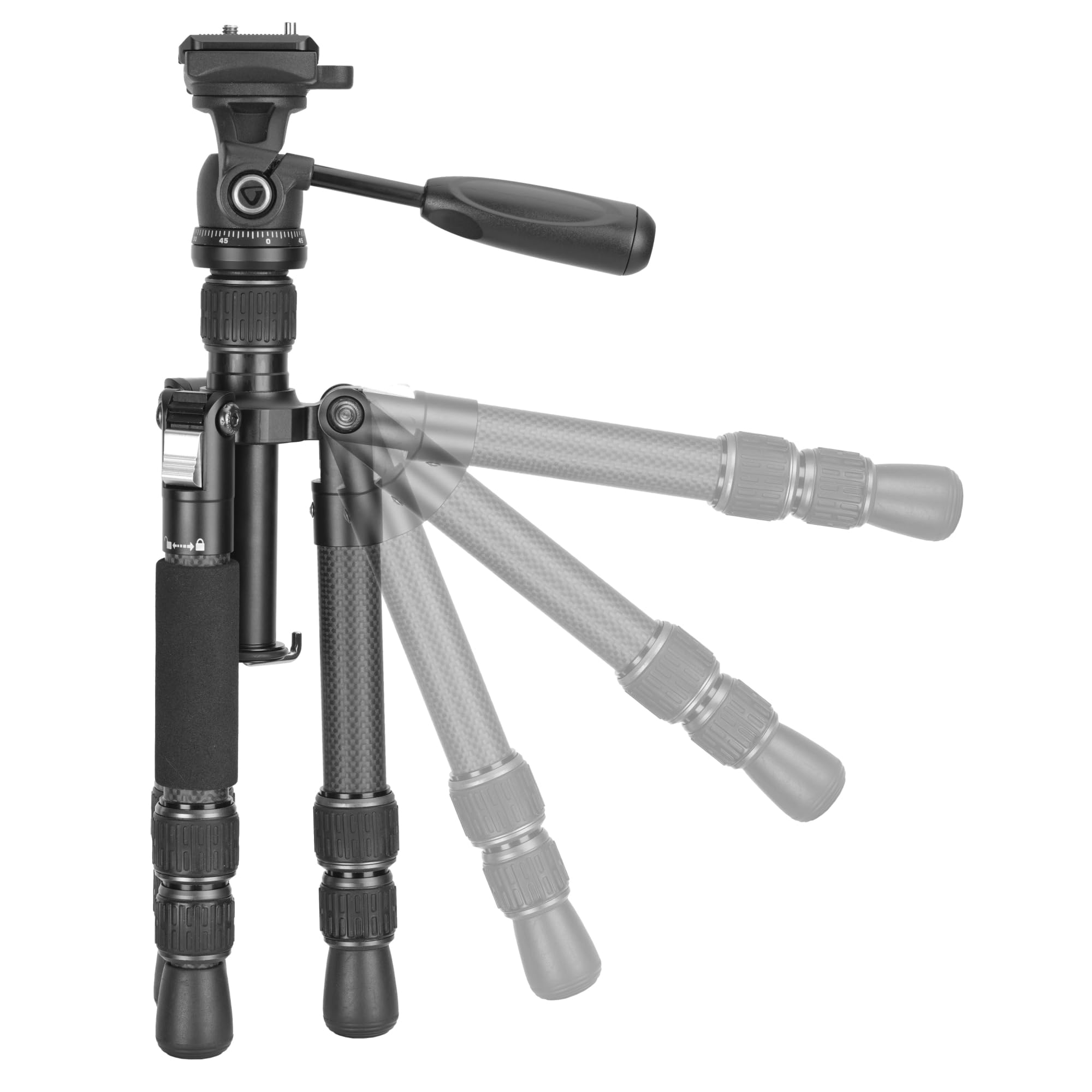 Vanguard Vesta Go T 233Cp Carbon Fiber Compact Table Tripod With Veo Ph-24 2-Way Panhead