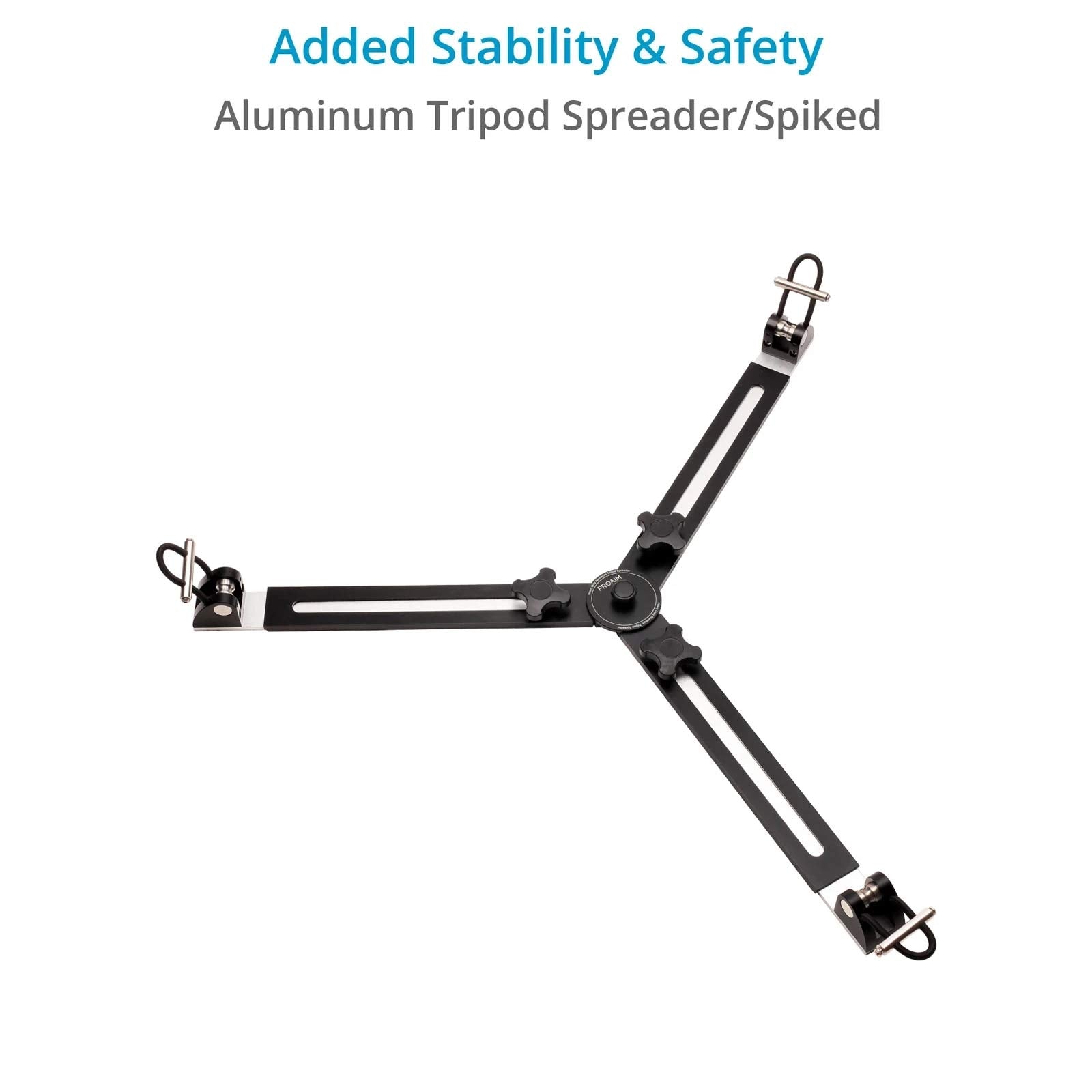 Proaim 100Mm Camera Tripod Stand With Aluminum Spreader. Payload Of Up To 80Kg / 176Lb. (Cst-100-01)