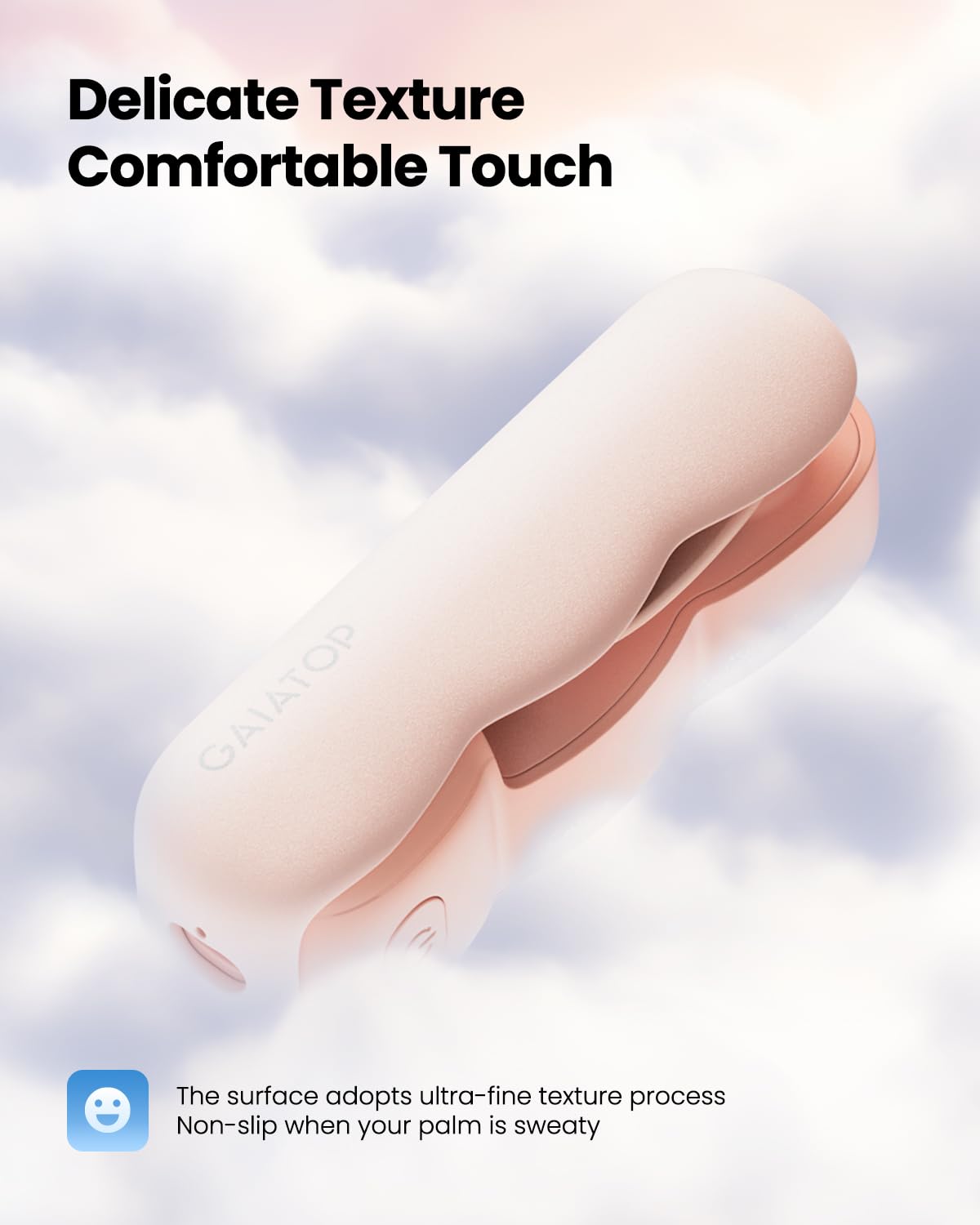 Gaiatop Portable Handheld Fan, Cute Clouds Mini Slide Fan, 3 Speed Usb Rechargeable Small Hand Fan