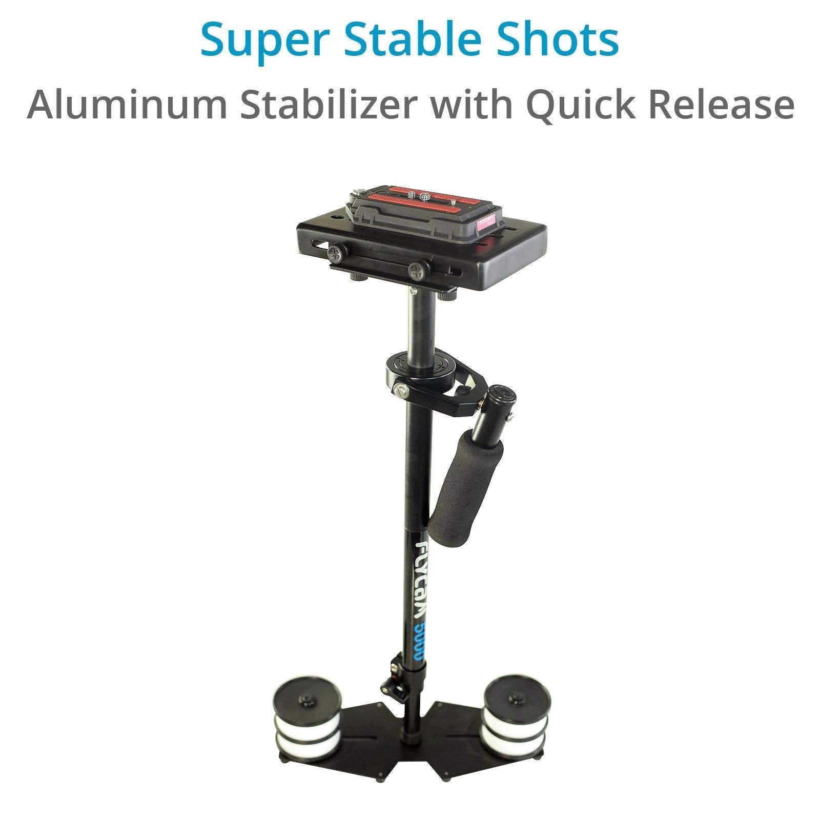 Flycam 5000 Handheld Video Camera Stabilizer With Comfort Shock-Absorbing Arm & Body Vest. Payload Up To 5Kg/11Lb. Includes Quick Release, Arm Brace & Table Clamp (Flcm-Cmft-Kit)