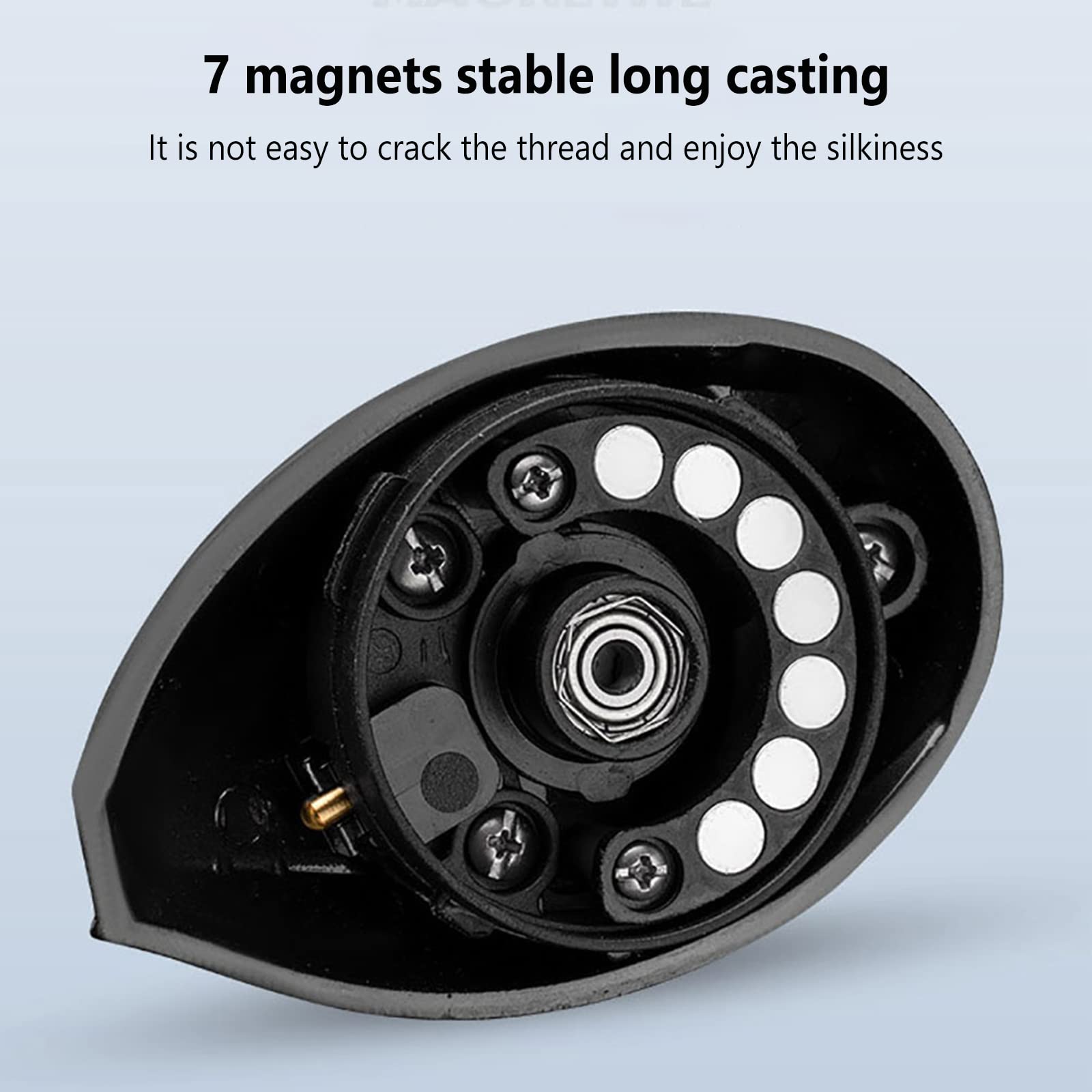 Adoolla Lure Fishing Reel Ultralight 8.1:1 High Speed Gear Ratio Long Casting Shallow Line Cup Baitcasting Reel Right Hand