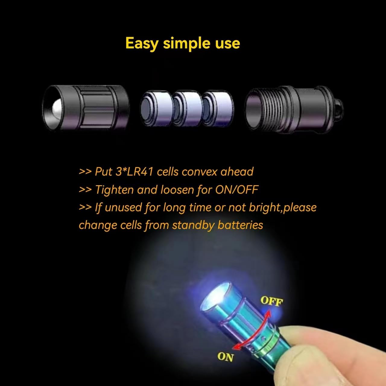 Nitefox E1 Smallest Flaghlight Tiny Micro Mini Keychain Light Bright Long Lifetime Key Ring Light For Everyday Emergency Outdoor Walking Dog Hiking Camping Standby Lamp  For Parents Kids Friends