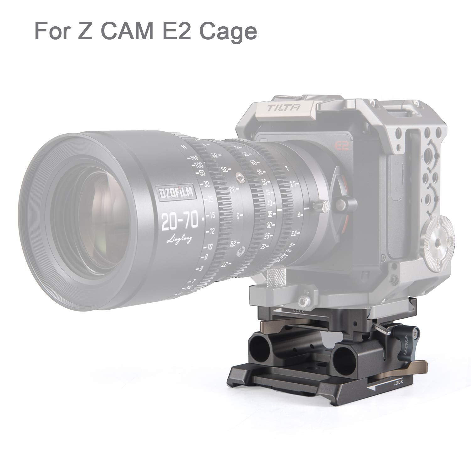 Tilta 15Mm Lws Baseplate (Type I For Bmpcc 4K/6K Or Z Cam) (Gray) Ta-Bsp-15-G