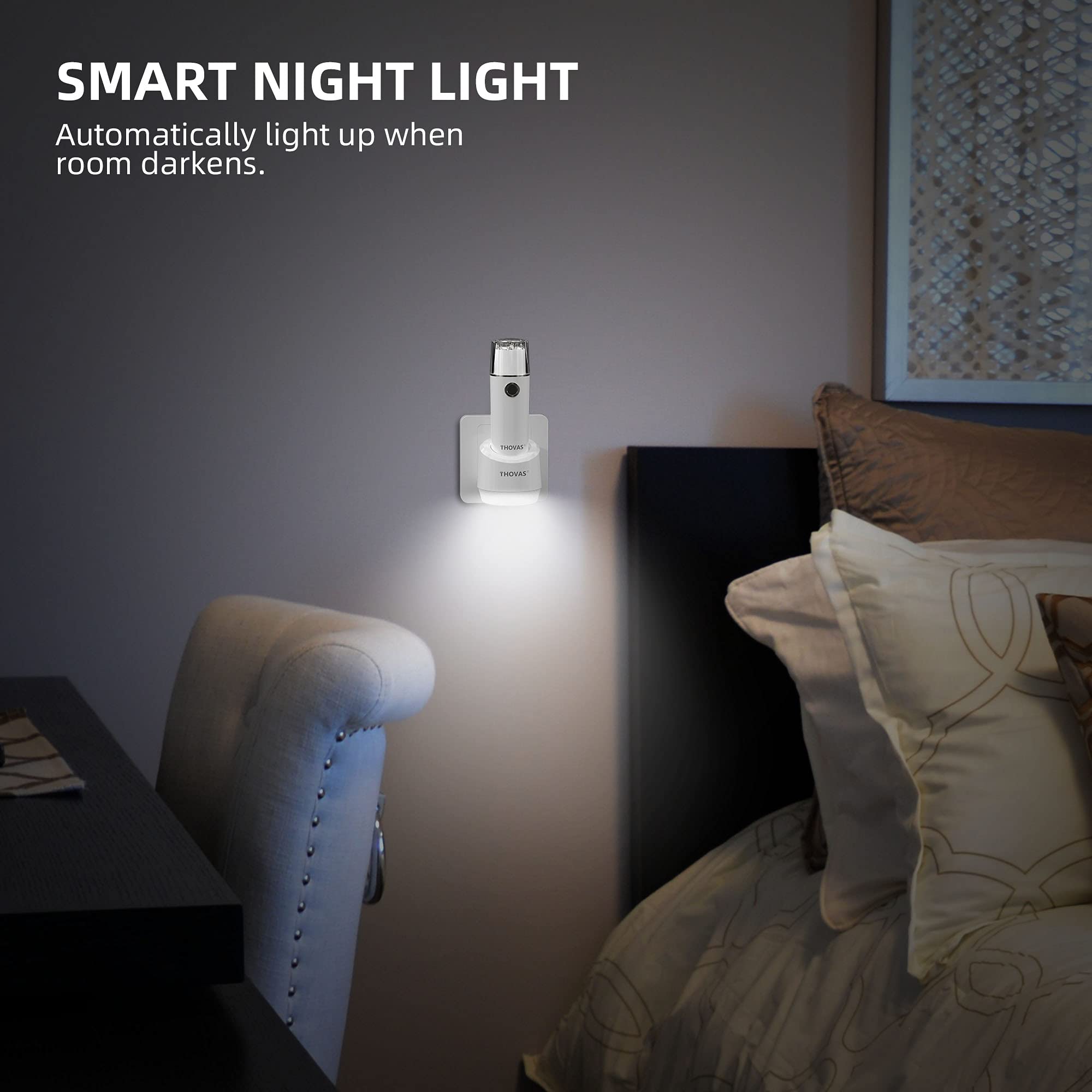 Aosbet Thovas Emergency Led Flashlight, Power Failure Light, Plug-In Flashlight For Home, Rechargeable Power Failure Flashlights, Handheld Lights Perfect For Hurricane, Survival Kits Emergencies 3 Pack