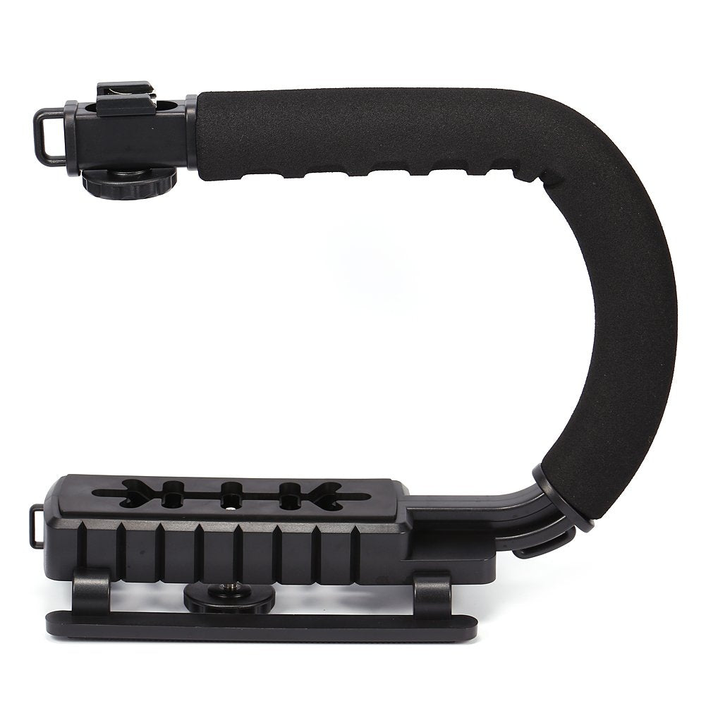 Zerone Camera Video Stabilizer, Portable C-Shape Video Bracket Handle Stabilizer Grip Holder Antiskid For Slr Dv Camera Camcorder
