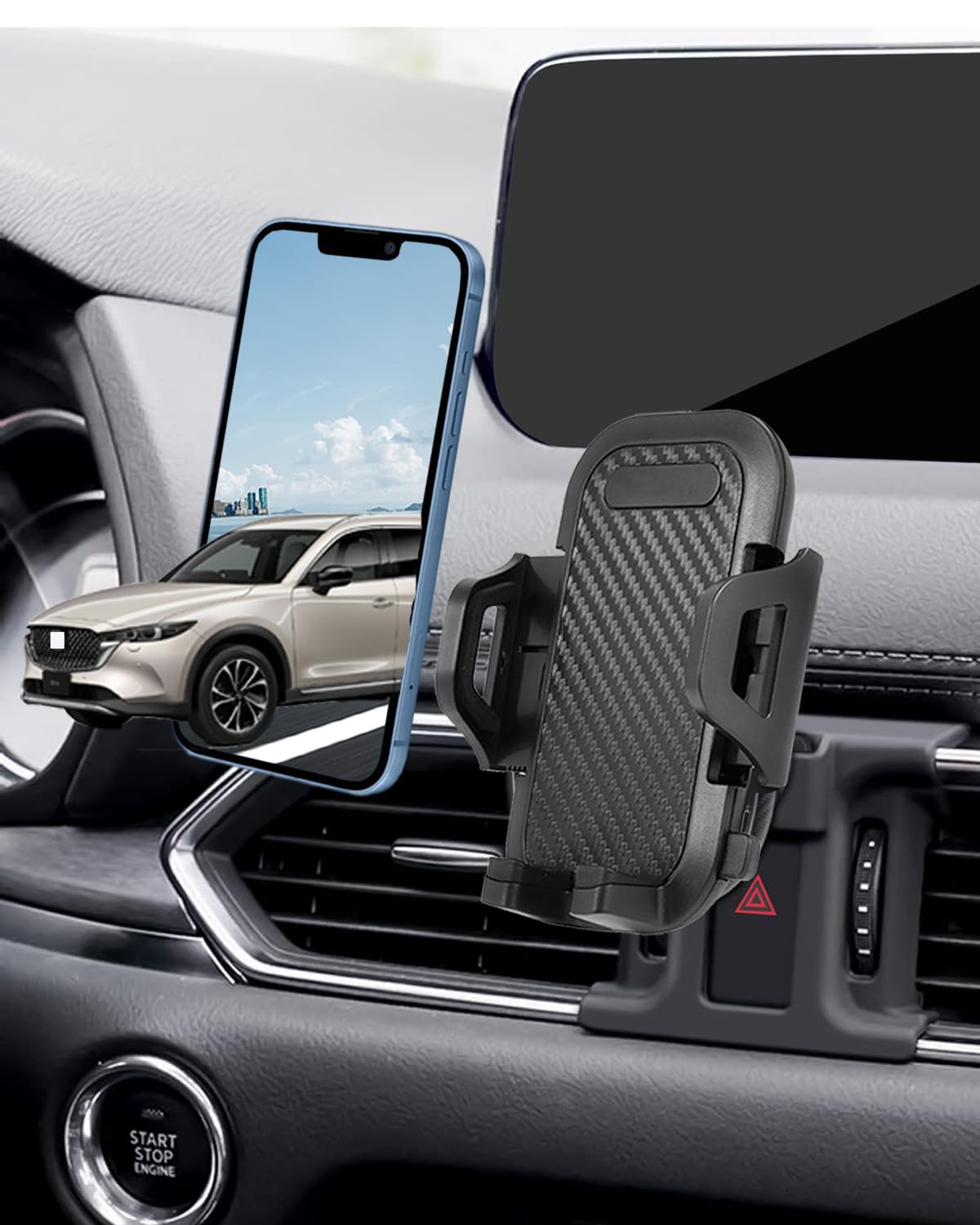 Oricarmes Mazda Cx-5 Phone Mount, Custom Fit 2017-Present, Compatible With All Cell Phones