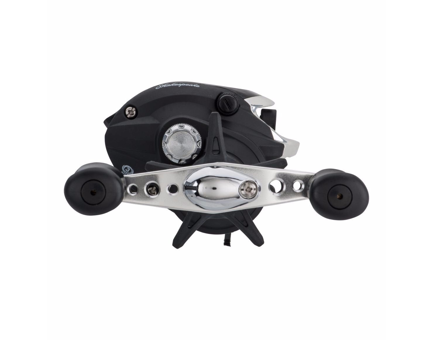 Shakespeare Agility Low Profile Baitcast Fishing Reel, Right Handle Position, Multi-Disk Drag System, Brass Drive And Pinion Gears