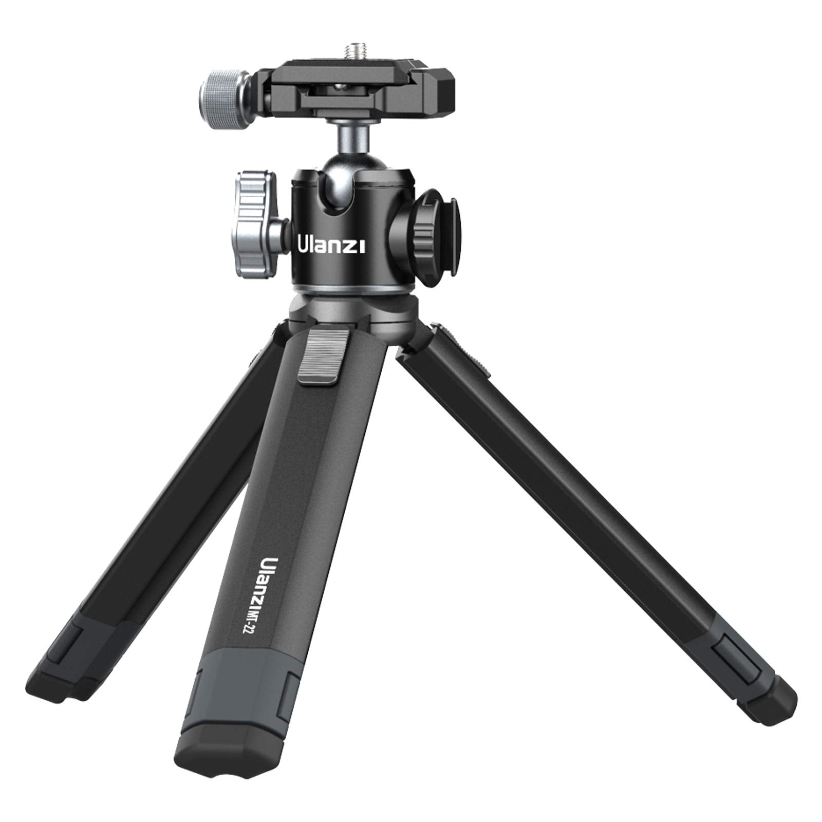 Pictron Portable Desktop Mini Tripod Mt-24 Compact Camera Tripod Aluminum Alloy With 360° Ball Head,1/4 Inches Quick Release Plate For Dslr Camera Video Camcorder, Load Up To 11Lbs/5Kg