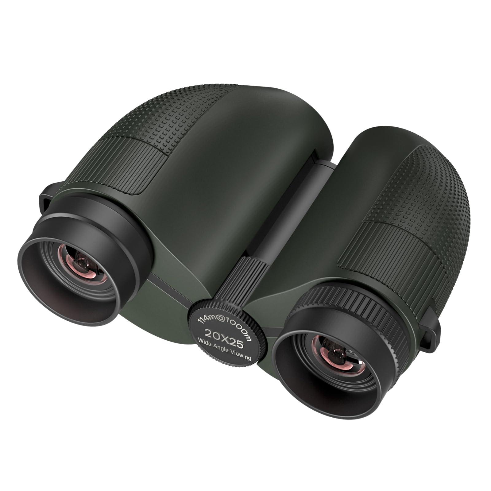 Awvlvwa 20X25 Compact Binoculars For Adults & Kids – High-Powered, Wide Eyepiece, Waterproof Binoculars With Low Light Vision – Perfect For Bird Watching, Outdoor Hunting, And Sightseeing (Green)