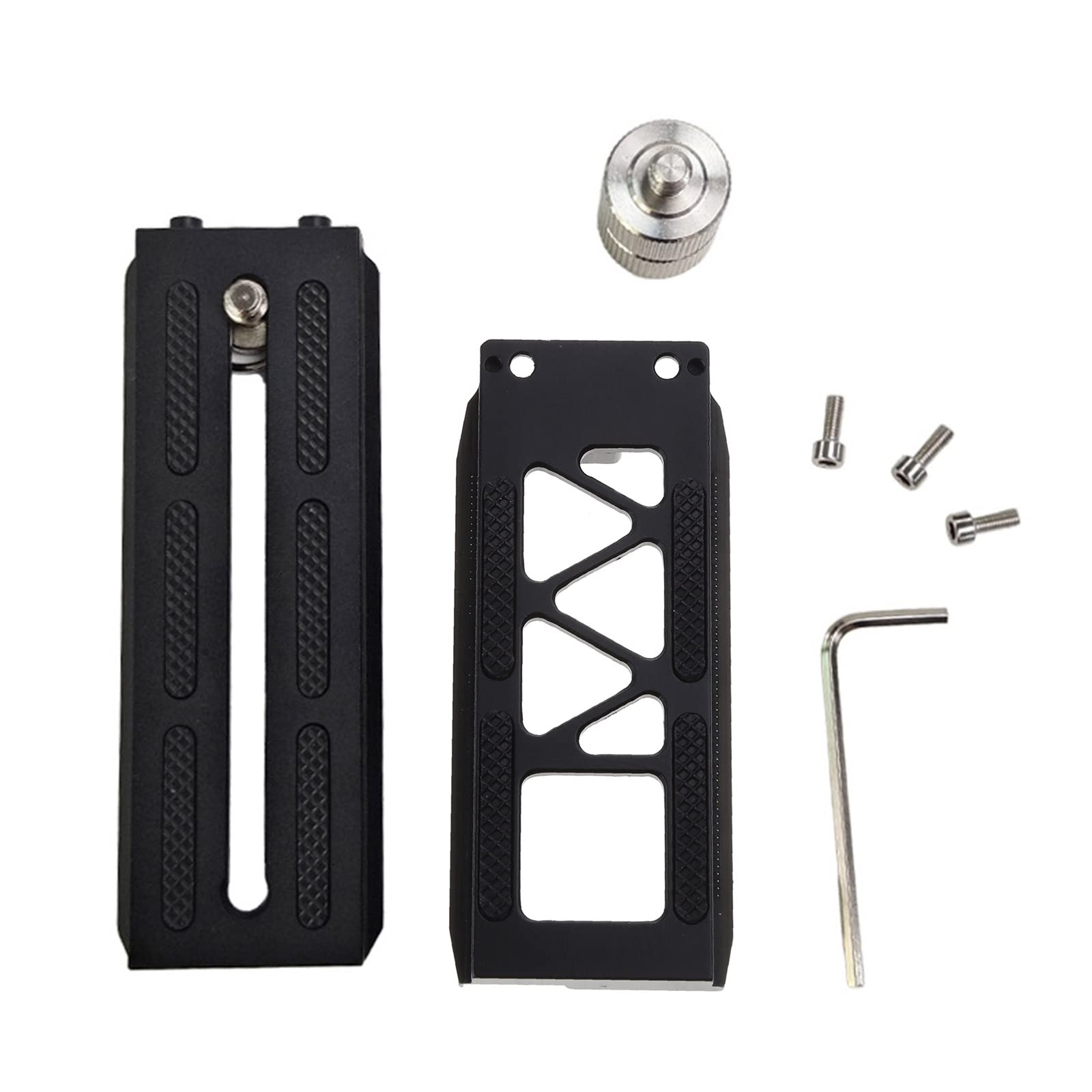 Haoyull 1/4 Screw Quick Release Plate L Bracket For Rsc2 Handheld Stabilizer Video Camera Video Shooting Standard Holder, Length 120Mm, As The Picture Shows