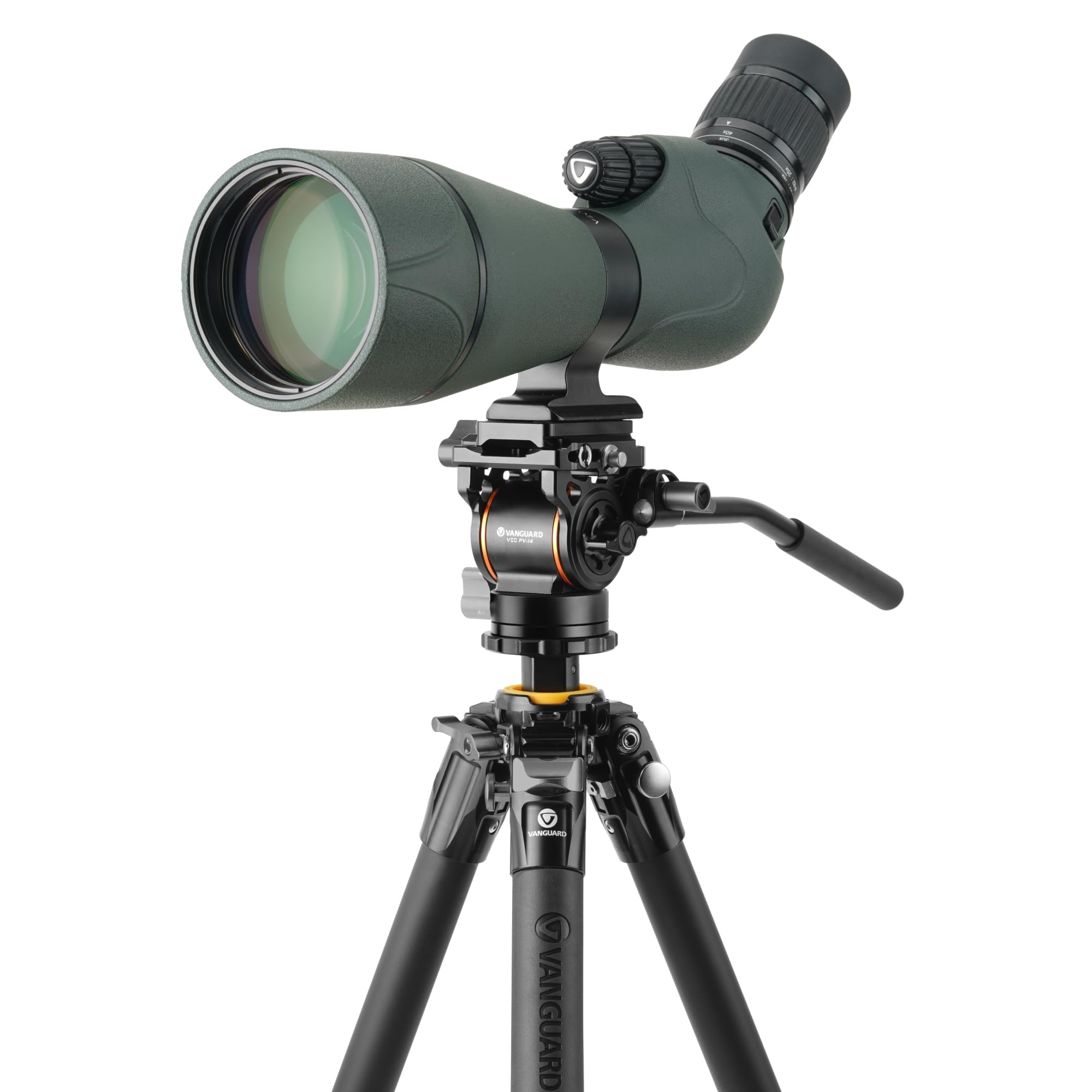 Vanguard Veo 5 264Av14 Full-Size Aluminum Tripod With Veo Pv-14 Counterbalancing Spring Assist Video Head