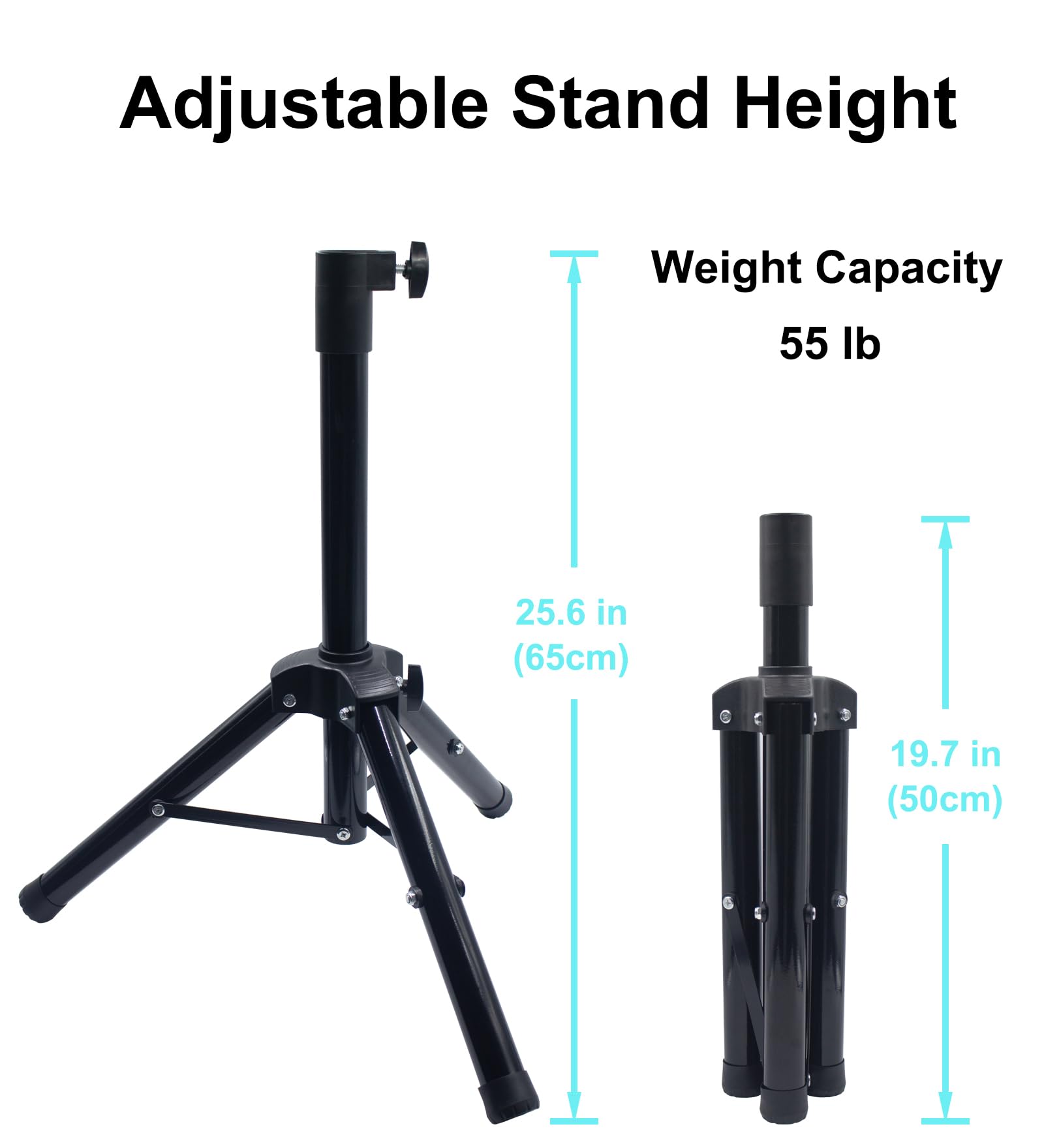 Pomixus Portable Tripod Stand For Starlink Gen 3, Adjustable Lightweight Speaker Stand Mount