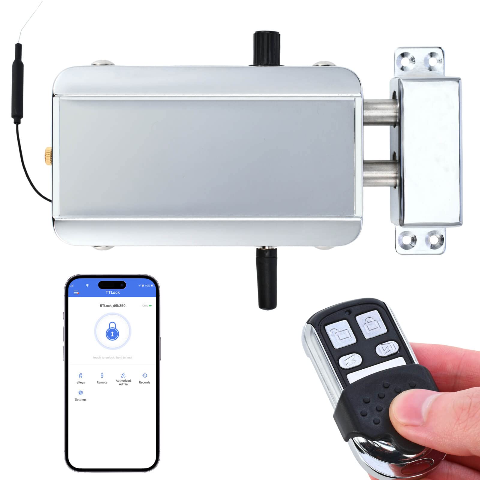 Yuhanus Electronic Deadbolt Anti-Theft Smart Door Lock With Remote Control And Smartphone App Access
