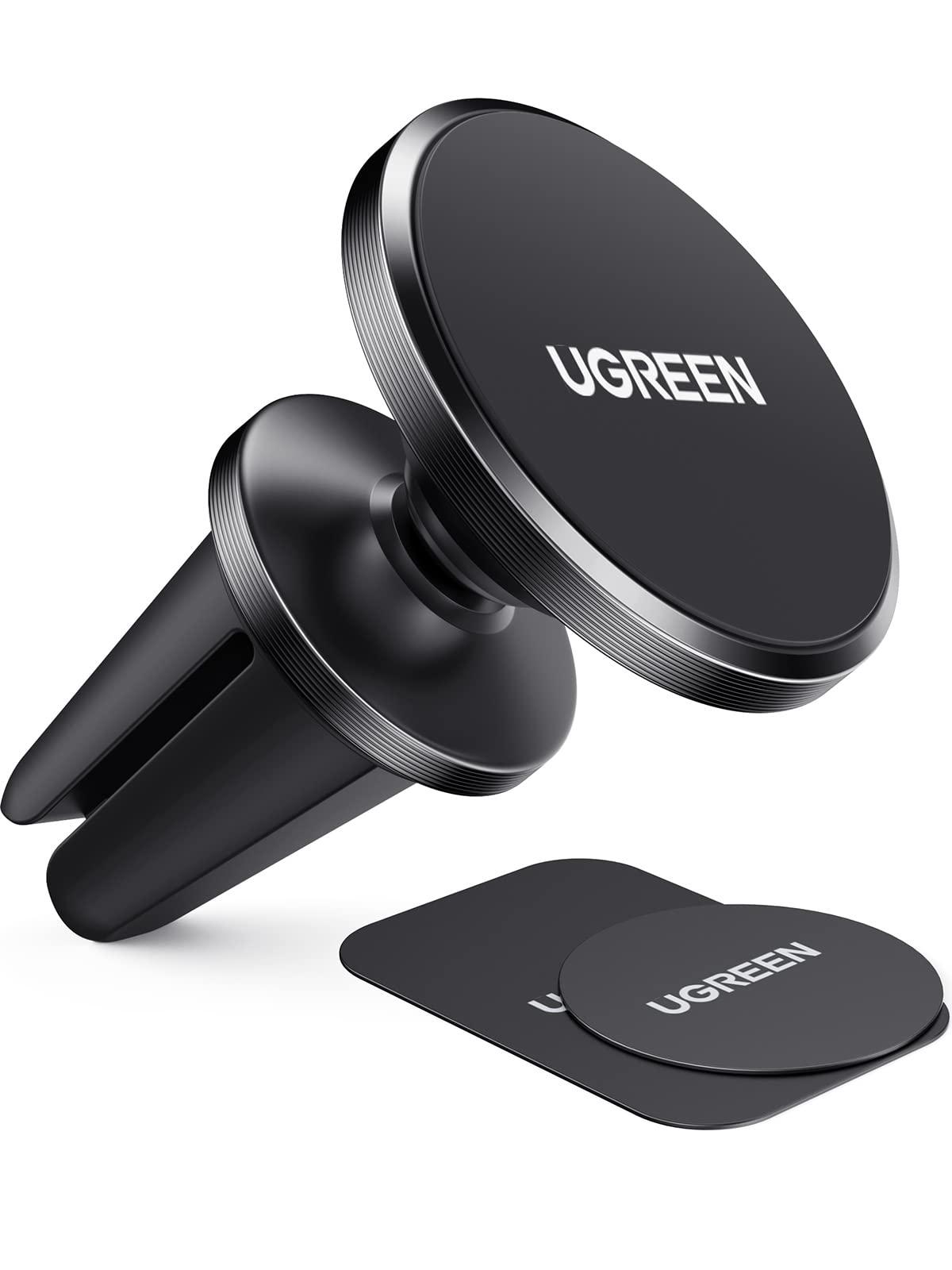 Ugreen Magnetic Phone Holder For Car Strong Magnet Cell Phone Mount Air Vent Compatible With Iphone 16 15 14 13 Pro Max Mini, Iphone 12 11 Plus Se Xs Xr 8 7 Smartphone, Black