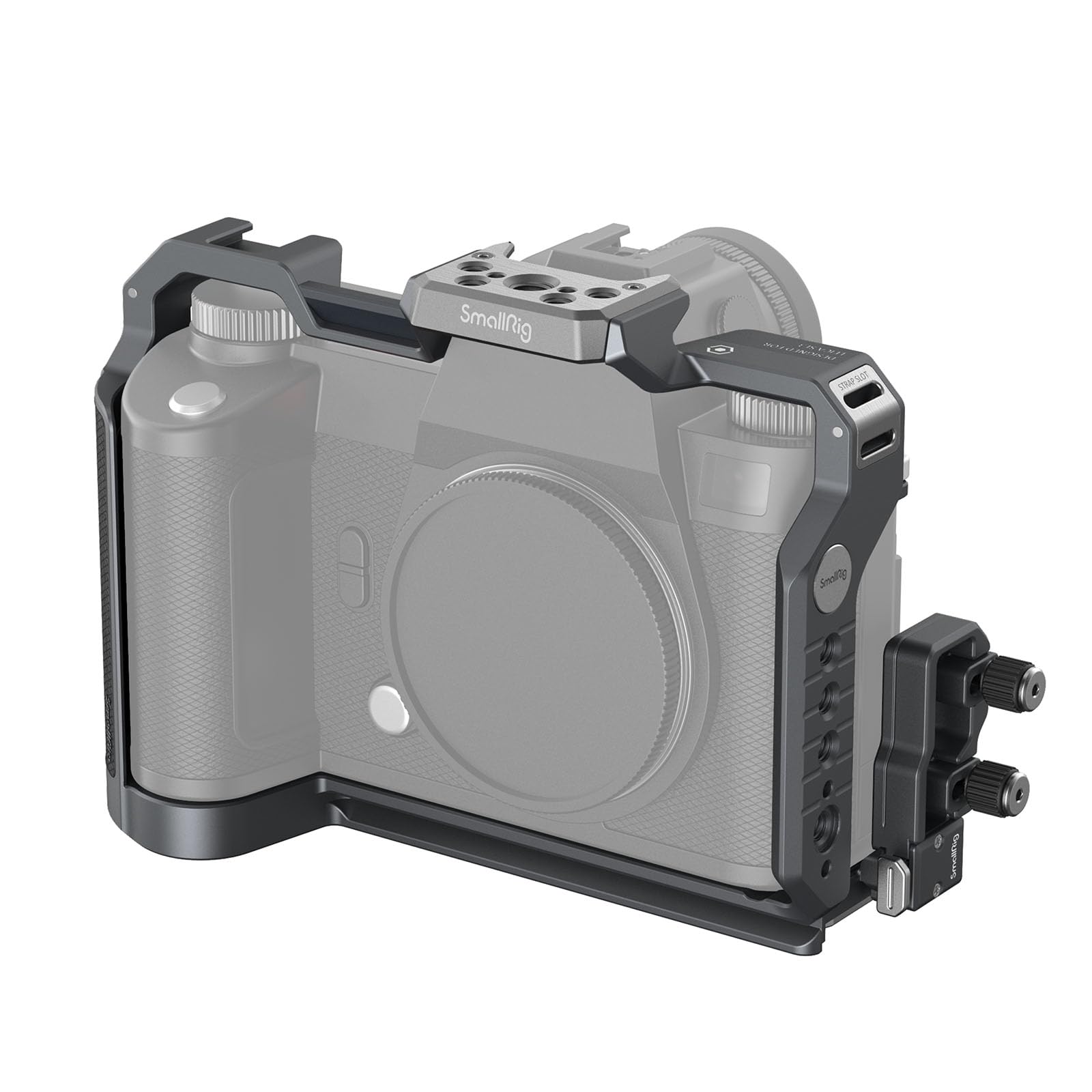 Smallrig Sl3 Cage Kit For Leica Sl3 With Aluminum And Titanium Build, One-Touch Release Cable Clamp, Quick Release Plate For Arca-Type, Shoe Mount, Nato Rail, Qd Socket, Threads - 4510