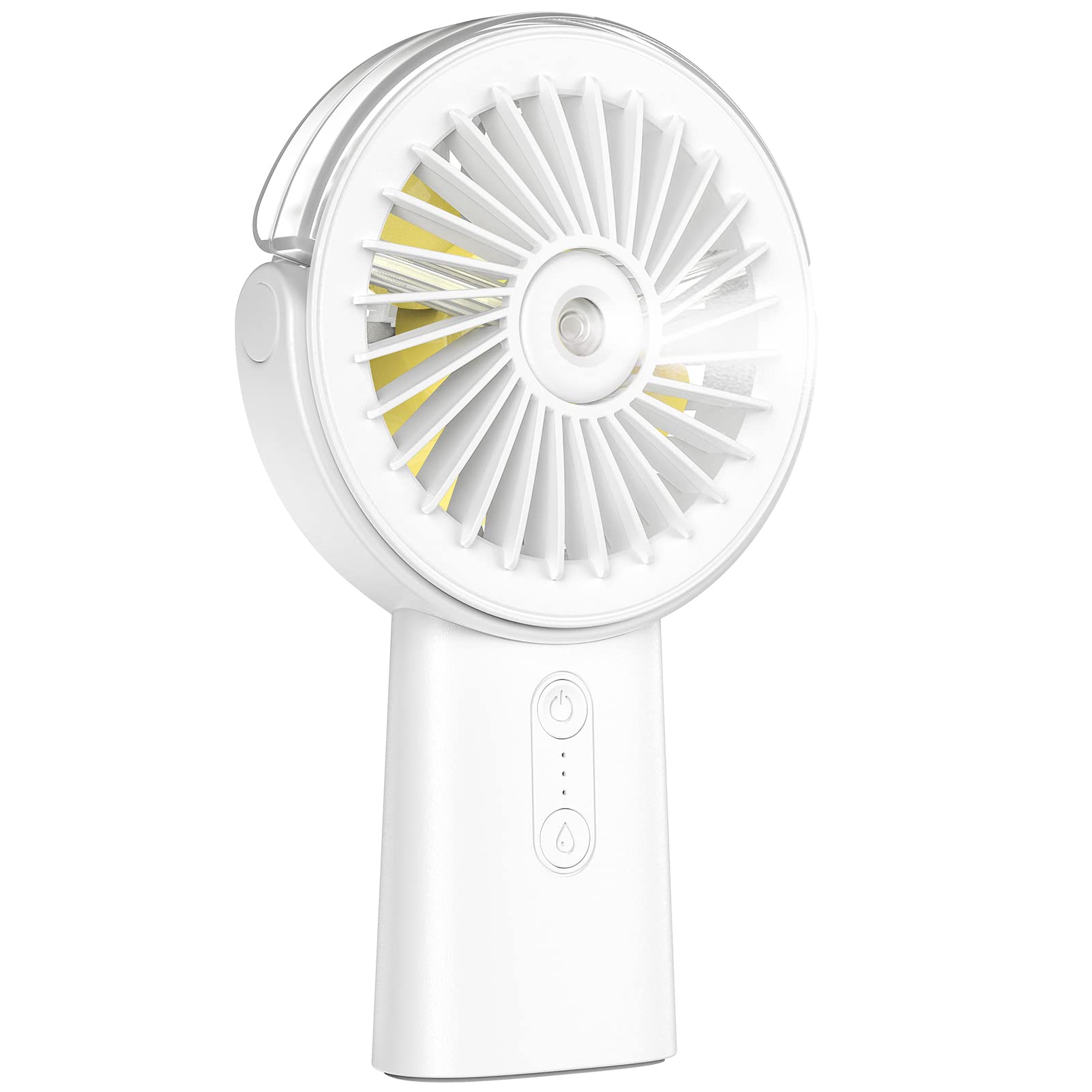 Otlonpe Misting Fan Portable Fan With Mist, 4000 Mah Rechargeable Handheld Fan Battery Operated - Koospark