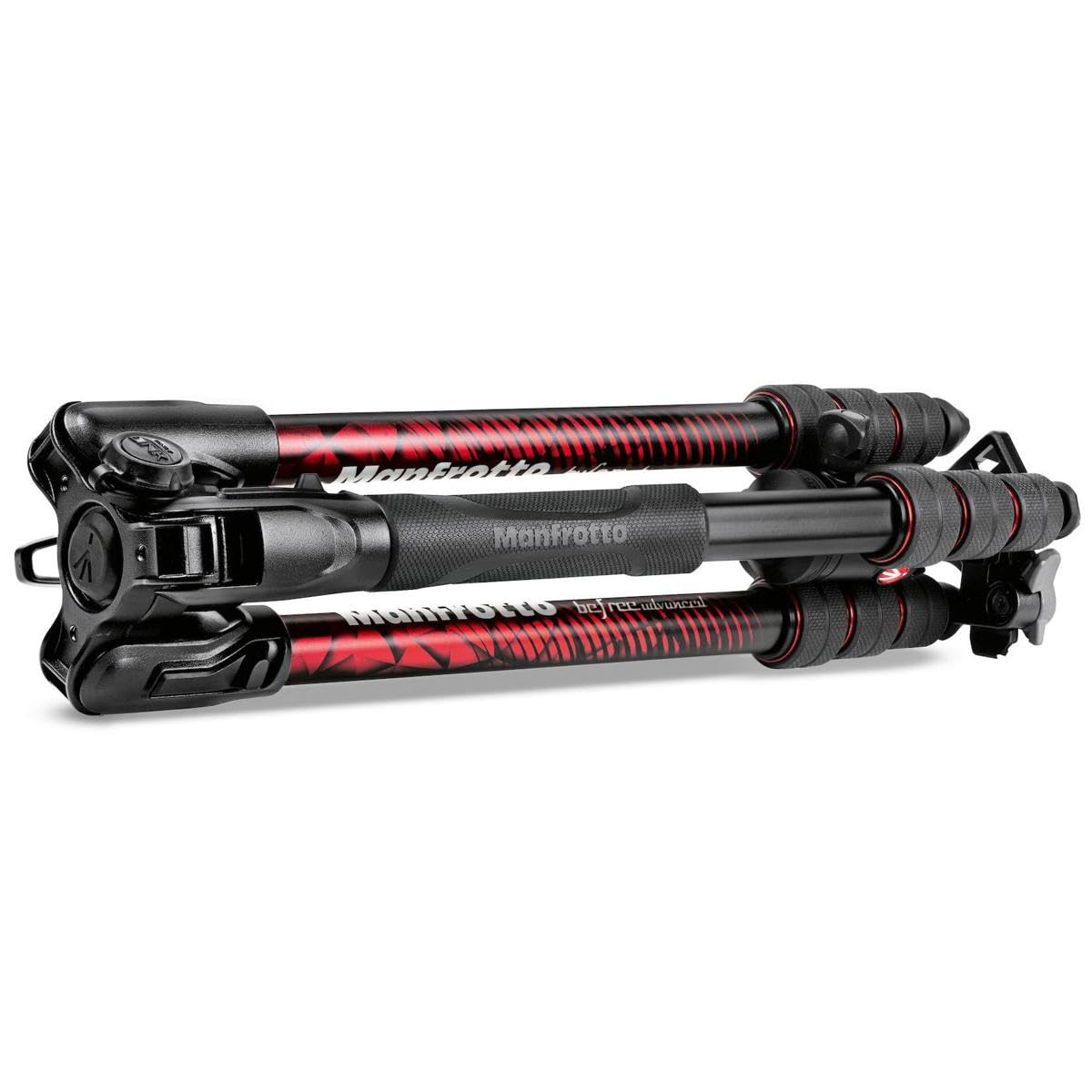 Manfrotto Be Advanced Twist 4-Section Aluminum Travel Tripod With Ball Head, Red